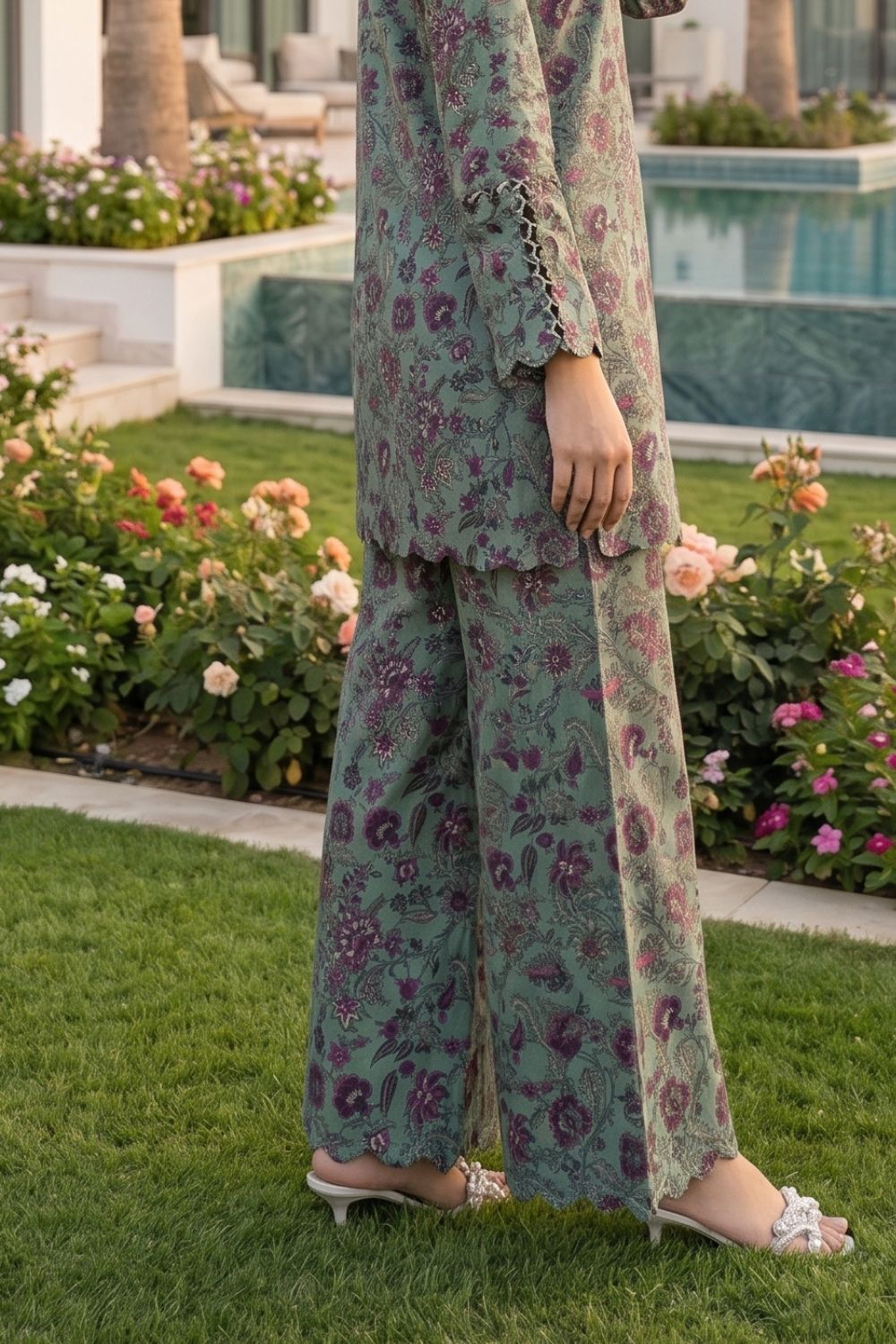 2Pcs Unstitched Printed Noorain Lawn Collection Desgin - 9