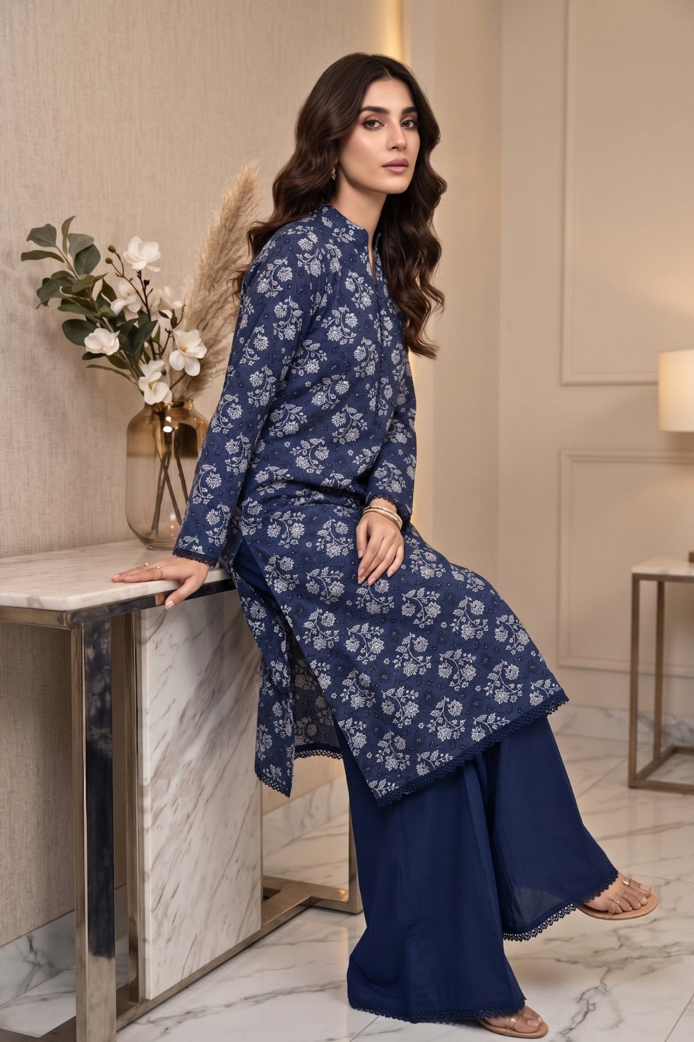 2Pcs Unstitched Printed Marina Collection Desgin - 2