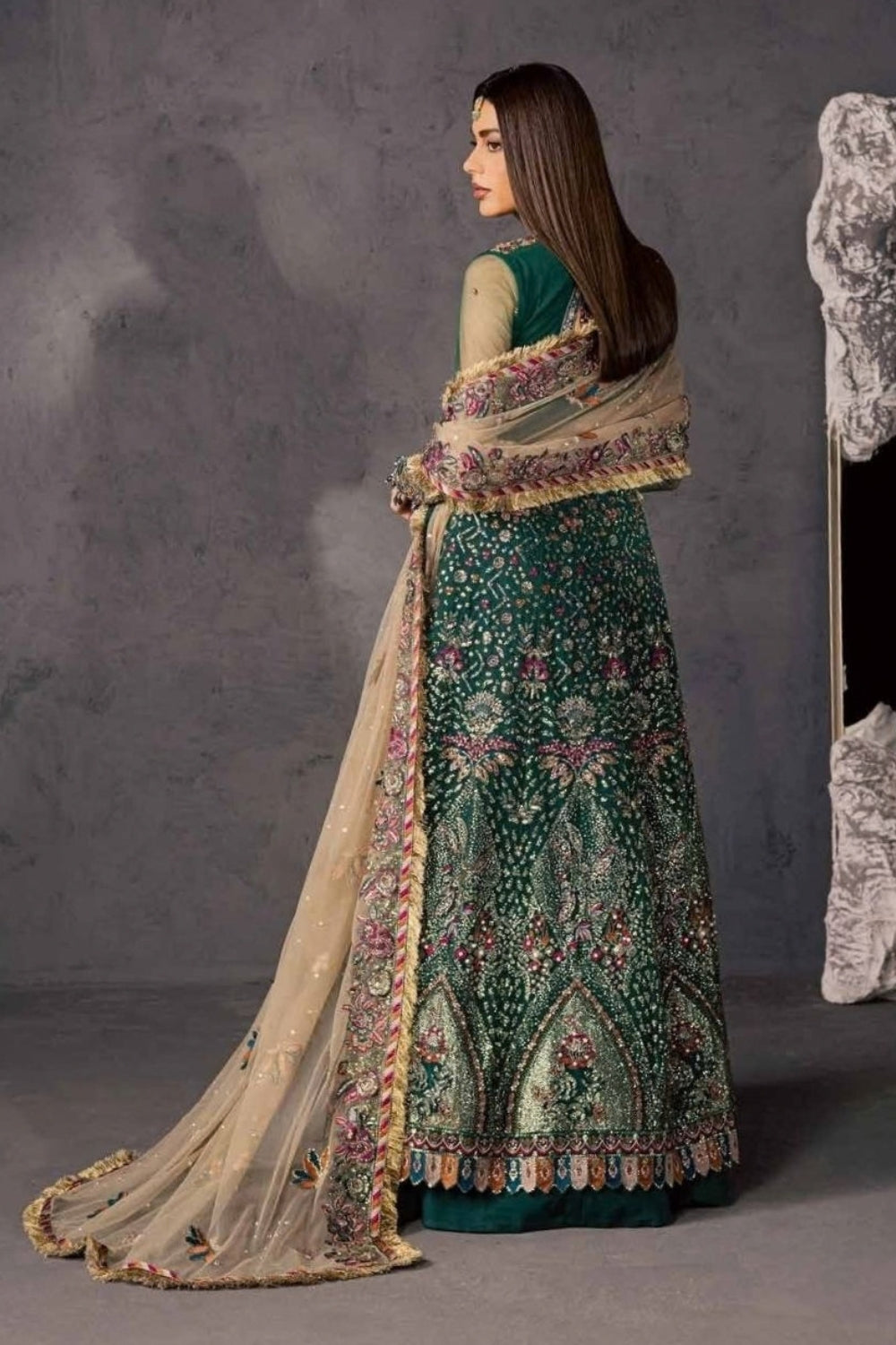 Nureh Muse 3 Piece Unstitched Embroidered Net Suit NFM-01