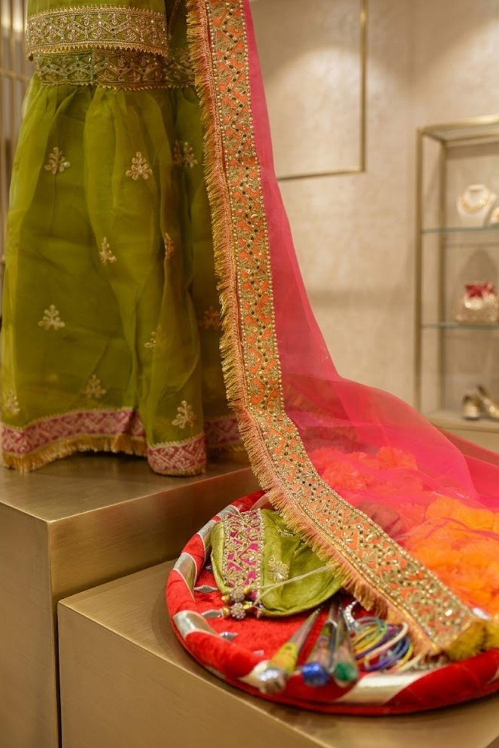 Rang-e-Mehndi Bridal Wear by MCS Unstitched Handmade Organza Mehndi Wear Collection