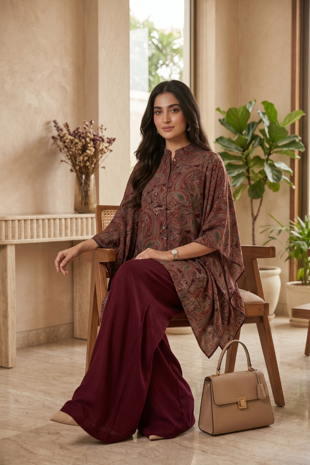 Mushtaq 2Pcs Unstitched Printed Marina Noore Collection Desgin - 2