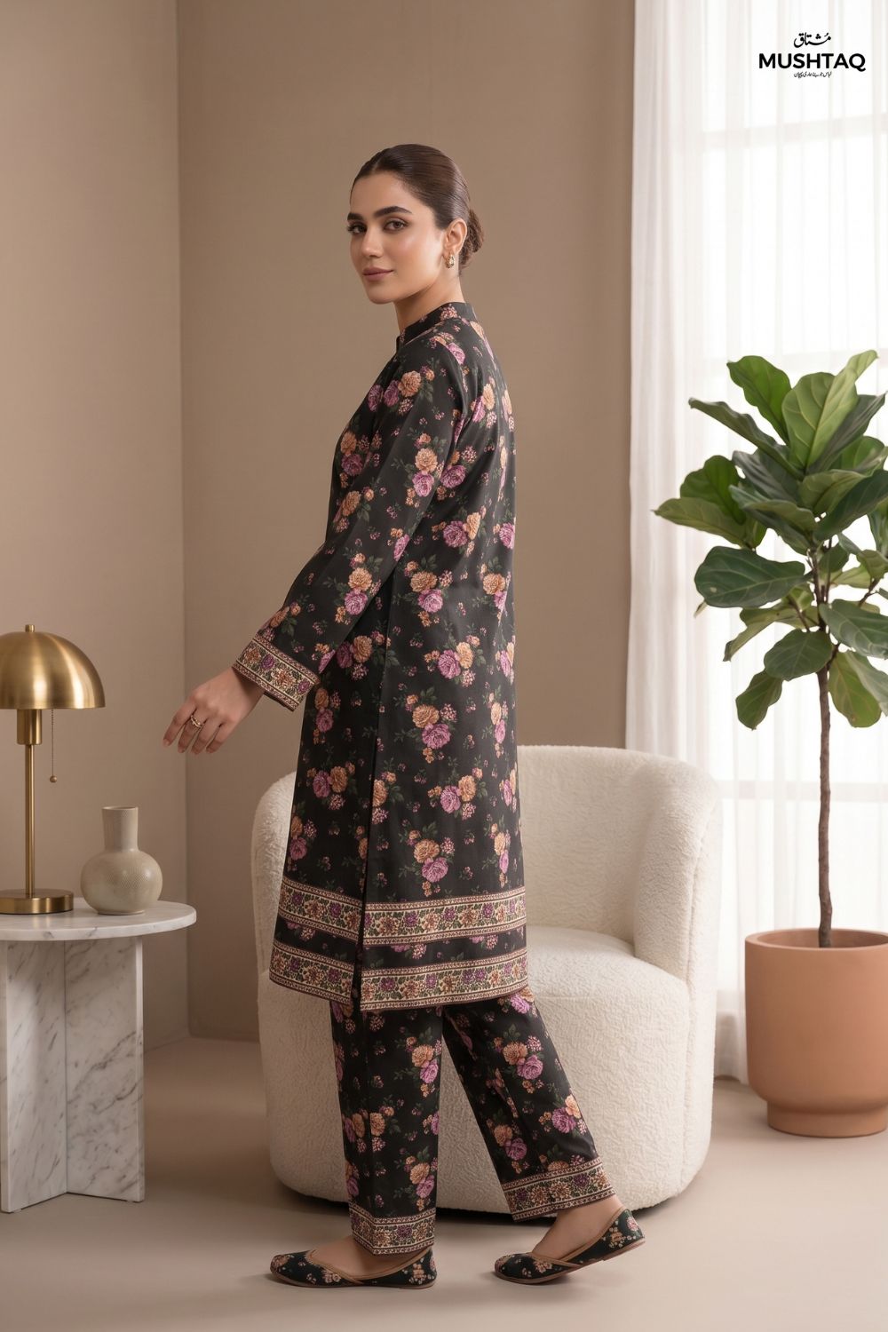 2Pcs Unstitched Printed Lawn Collection Desgin - 2
