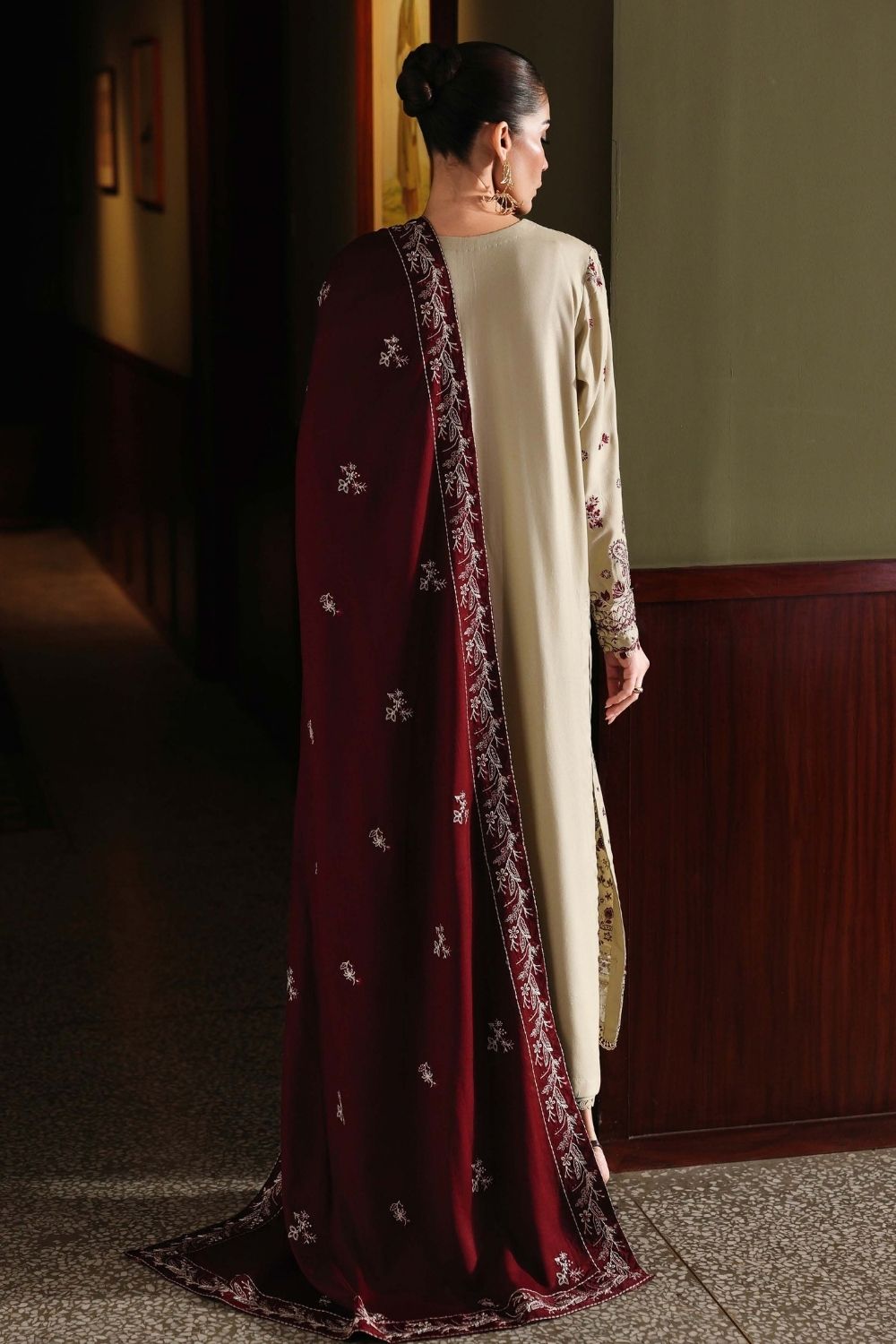 Exclusive Luxury Unstitched By Nureh 3Piece Suit NE-278