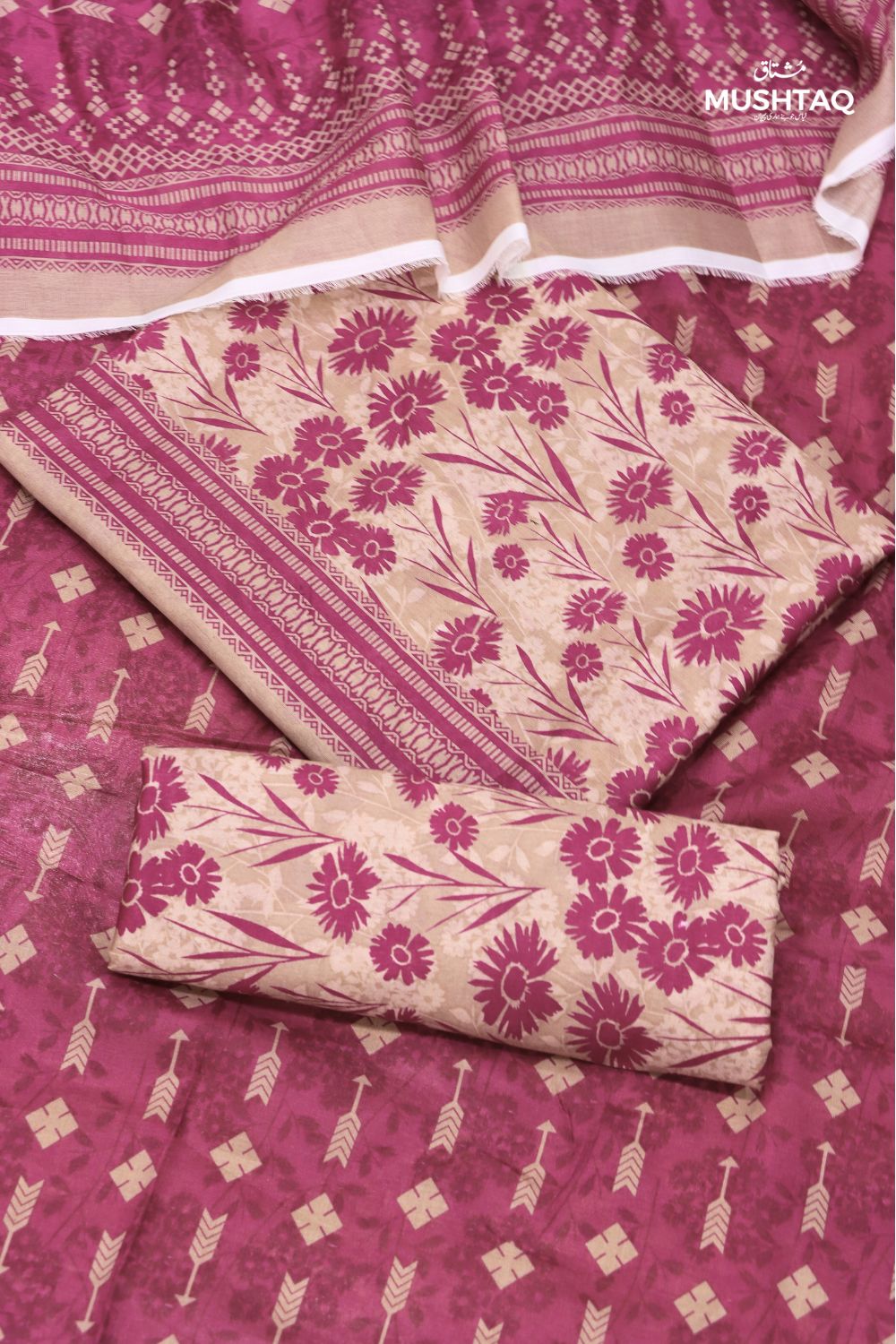 3Pcs Printed Lawn Desgin - 106