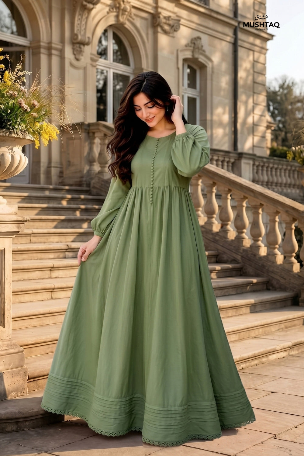 Mushtaq 2Pcs Unstitched Plain Khaddar Aira Collection Desgin - 3