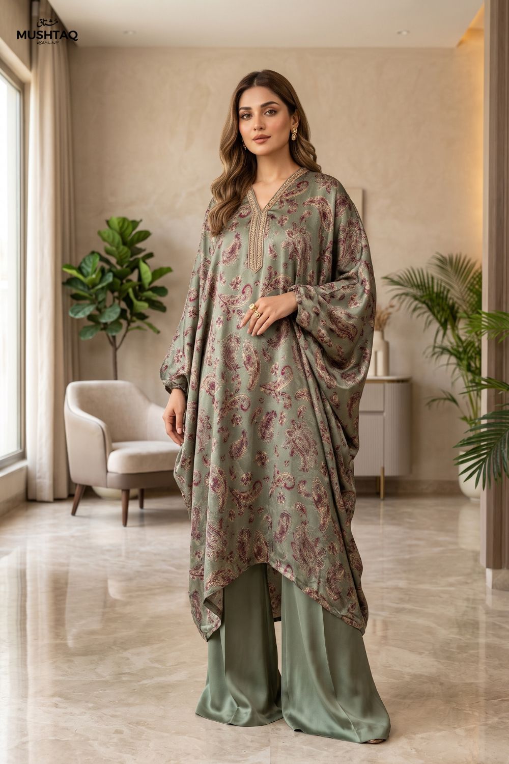 Mushtaq 2Pcs Unstitched Printed China Patti Libas Collection Desgin - 3