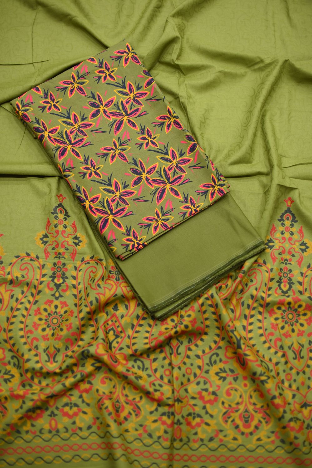 3Pcs Printed Khaddar Desgin -07