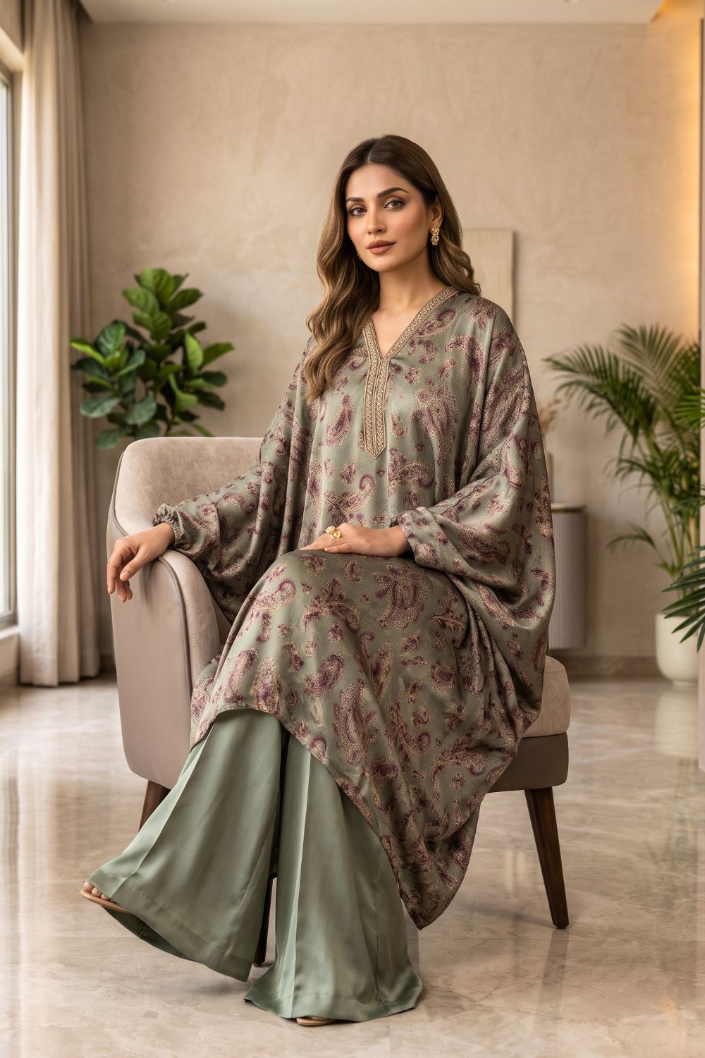 Mushtaq 2Pcs Unstitched Printed China Patti Libas Collection Desgin - 3
