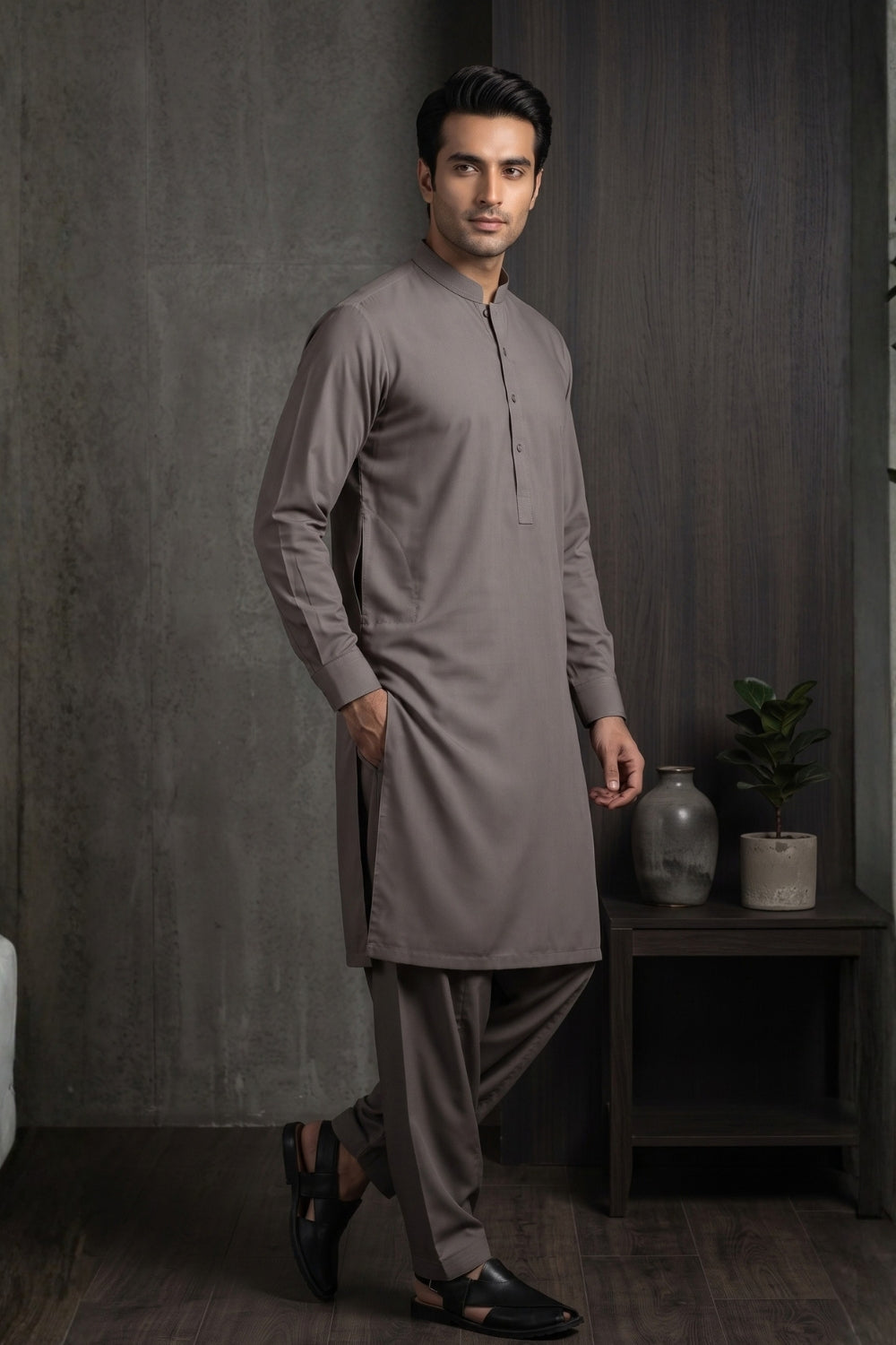 Mens Unstitched Winter Cotton Desgin - 3