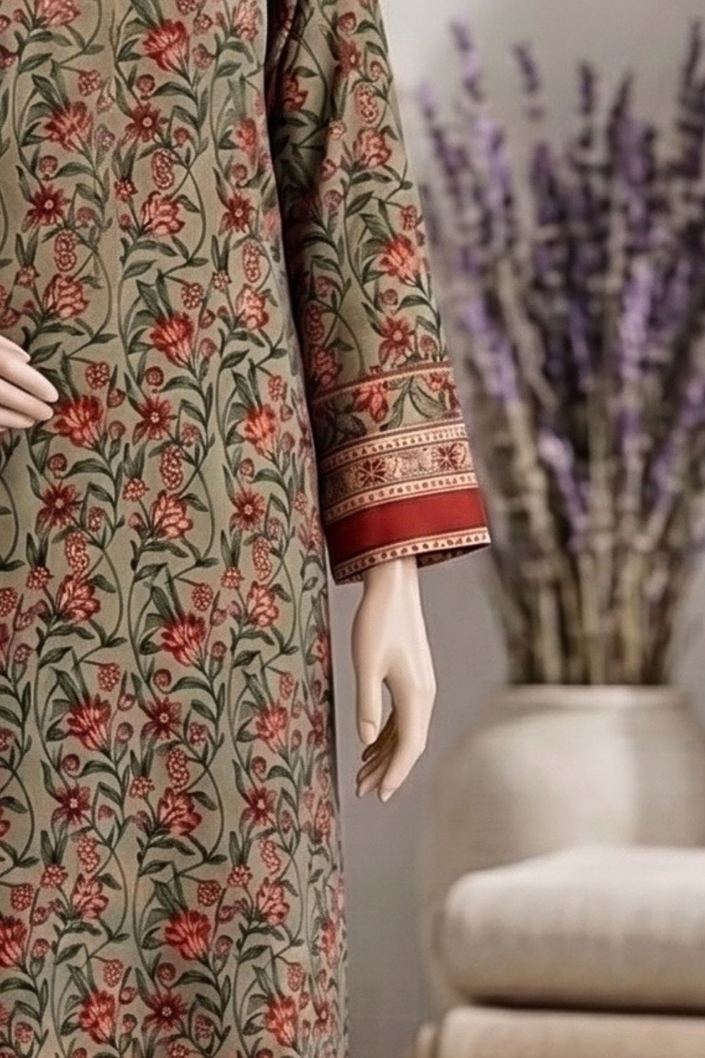 Mushtaq Zimal Collection 3Pcs Unstitched Printed Lawn Desgin - 2