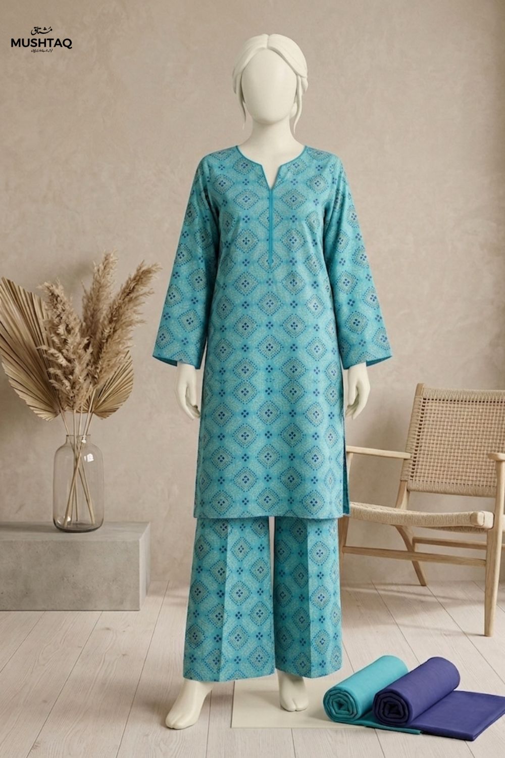 2Pcs Printed Lawn Desgin - 182