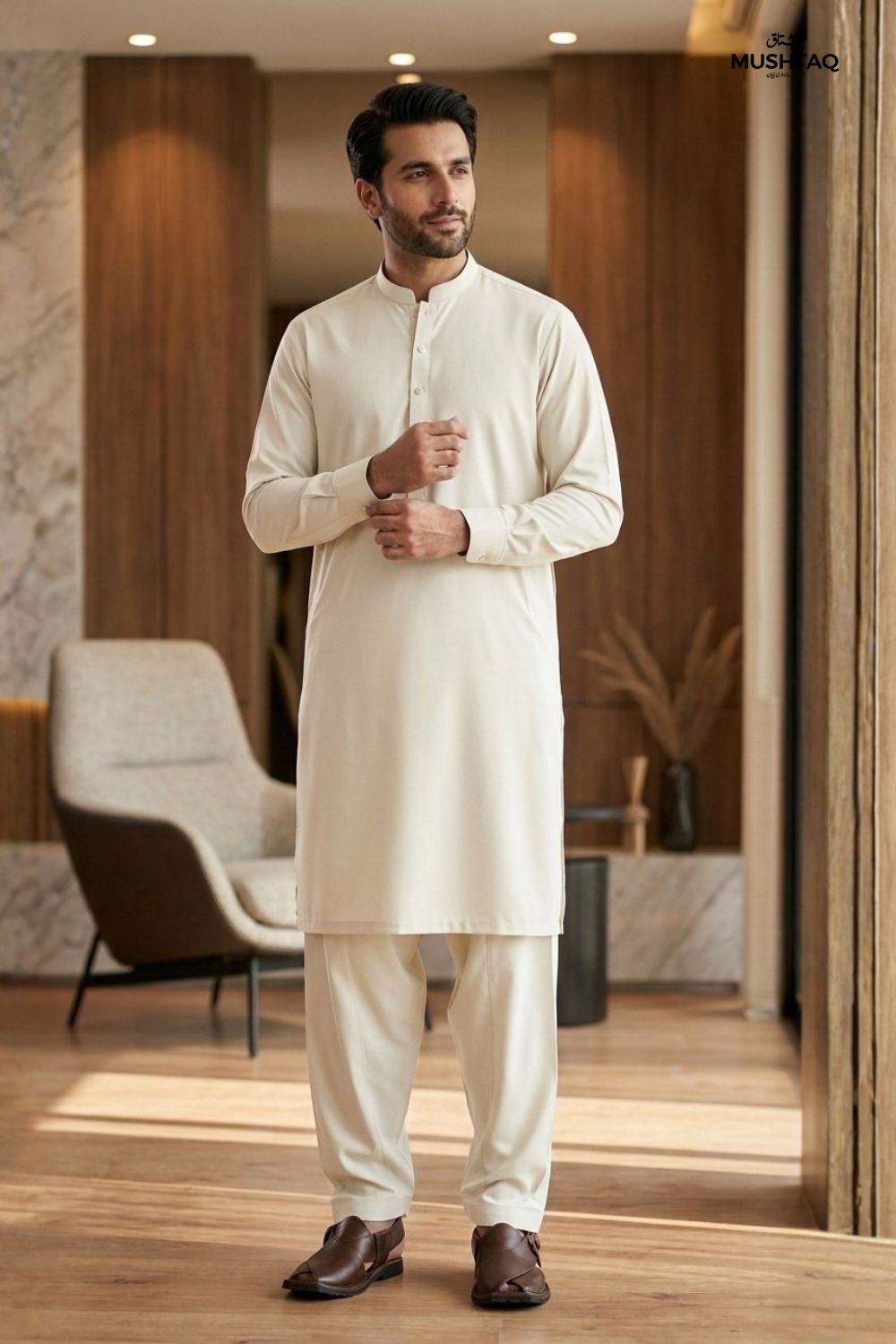 Mens Unstitched Wash & Wear Suit Desgin - 7