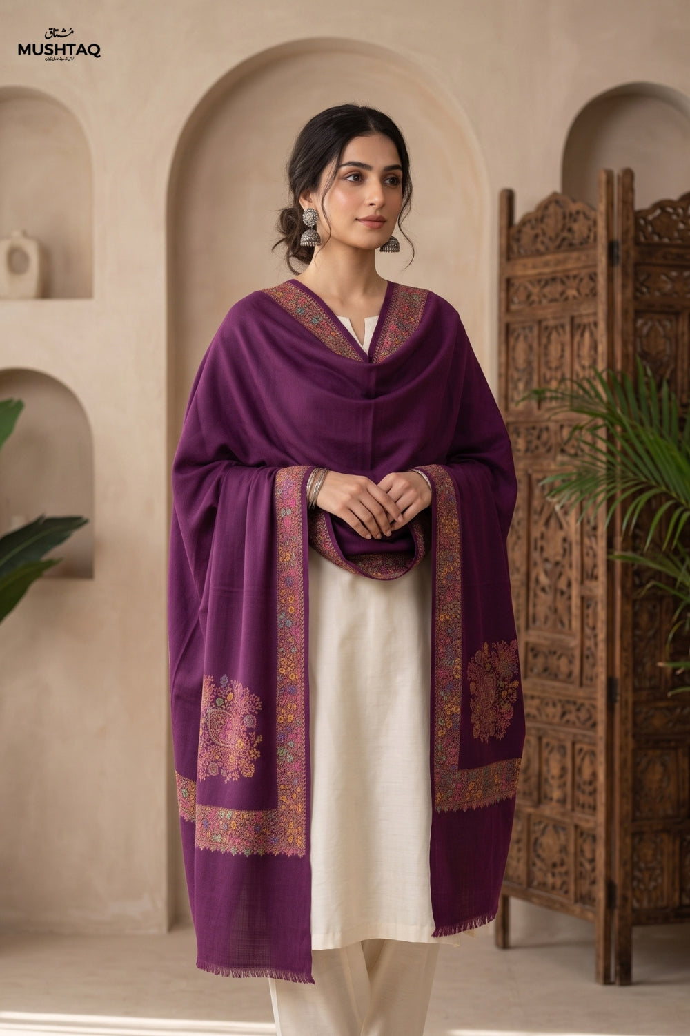 Pashmina Mini Shawl Desgin - 3
