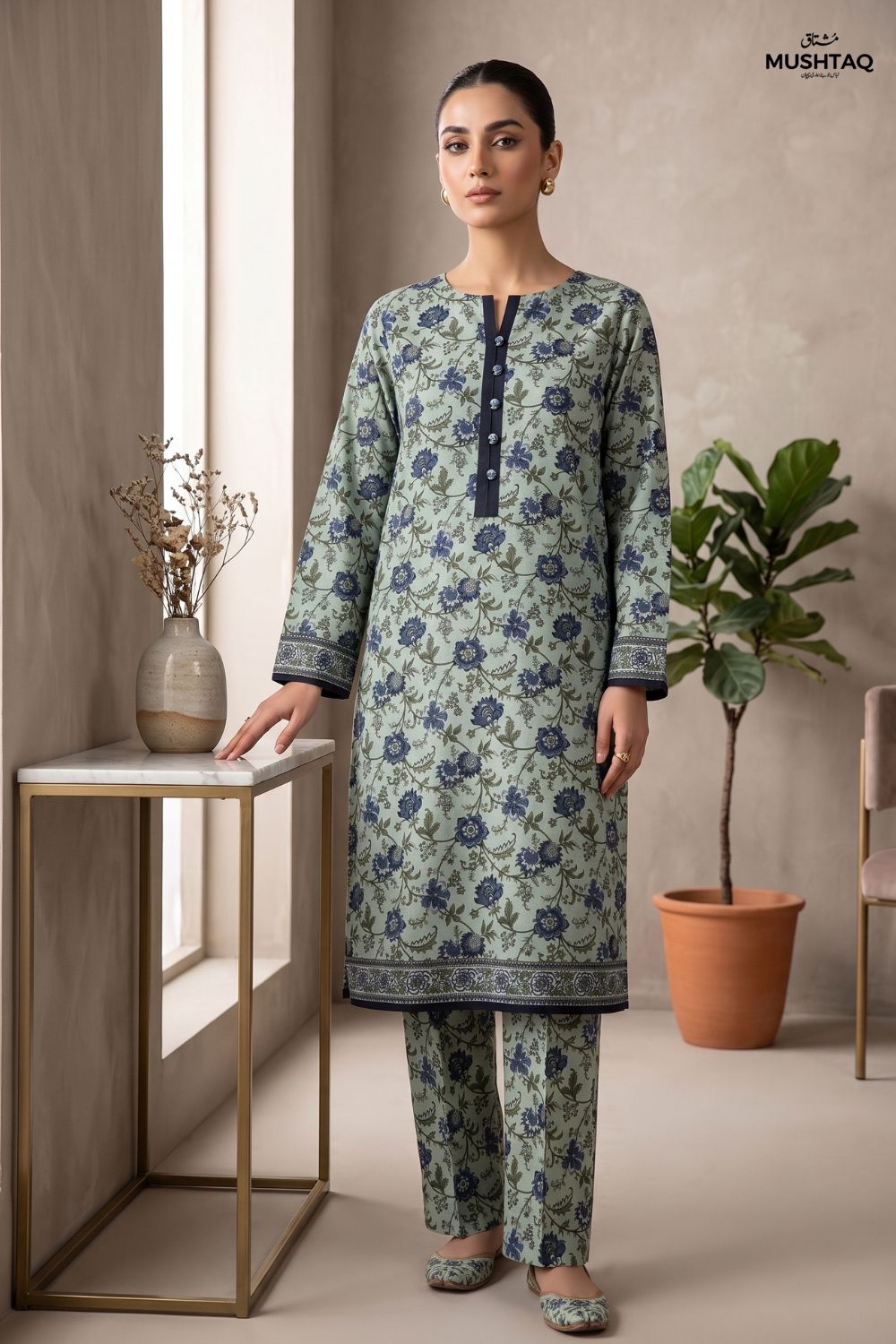 2Pcs Unstitched Printed Lawn Collection Desgin - 4