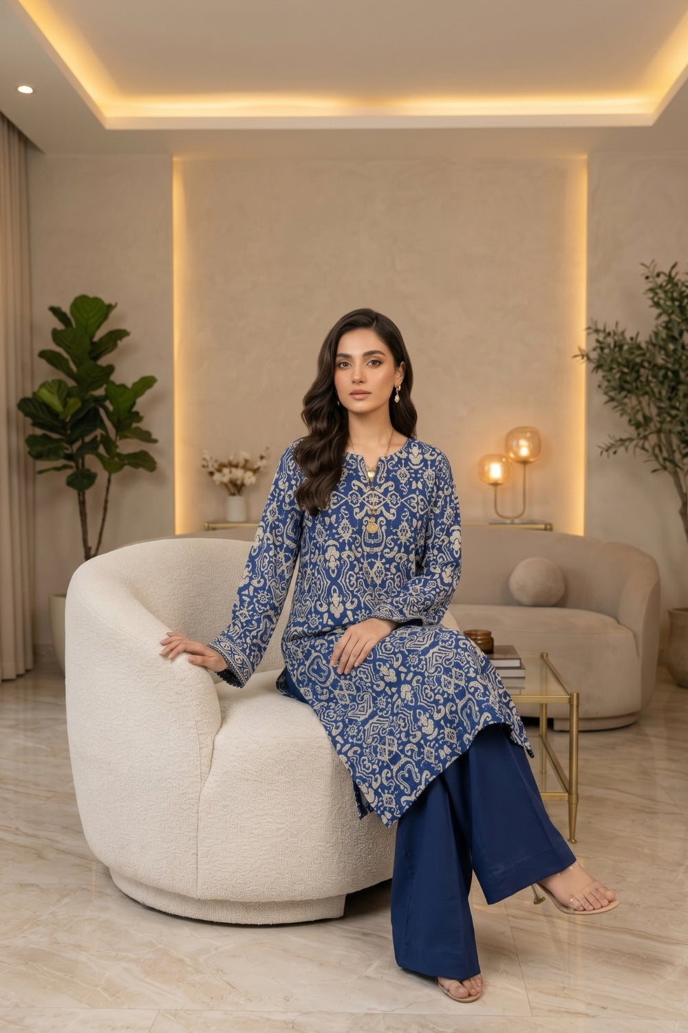 Mushtaq 2Pcs Unstitched Courtrai Marina Aysh Collection Desgin - 4