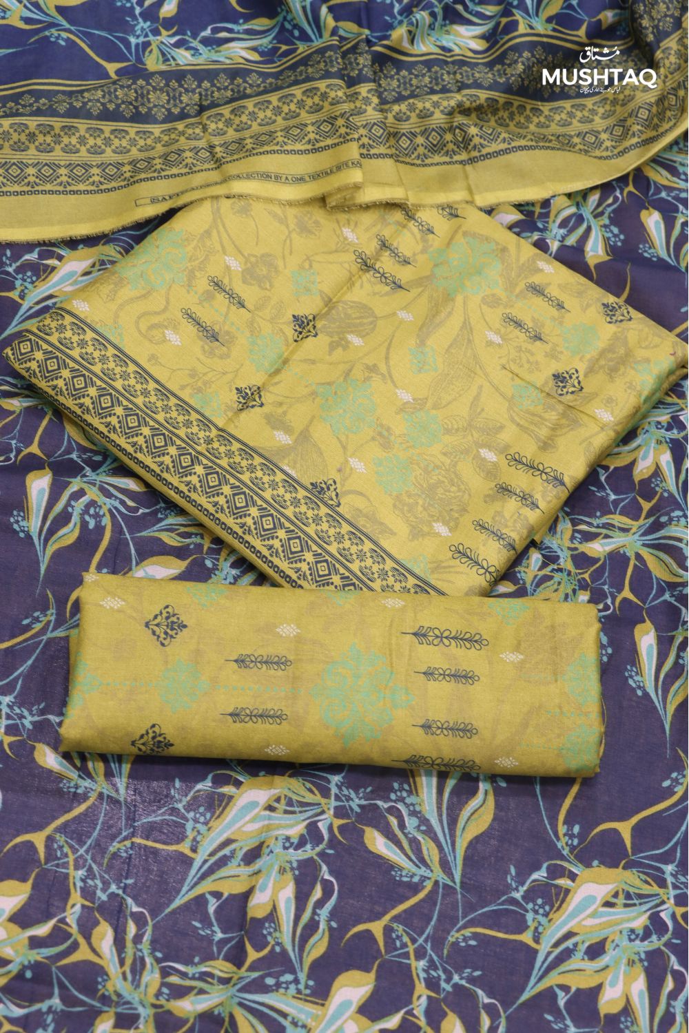 3Pcs Printed Lawn Desgin - 107