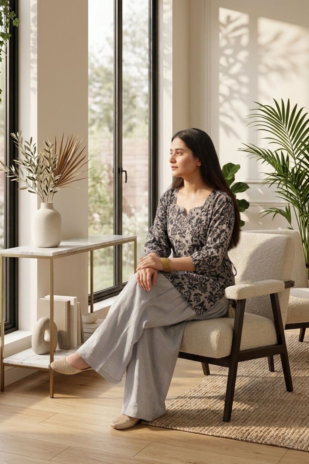 2Pcs Unstitched Printed Lawn Dua Collection Desgin - 4