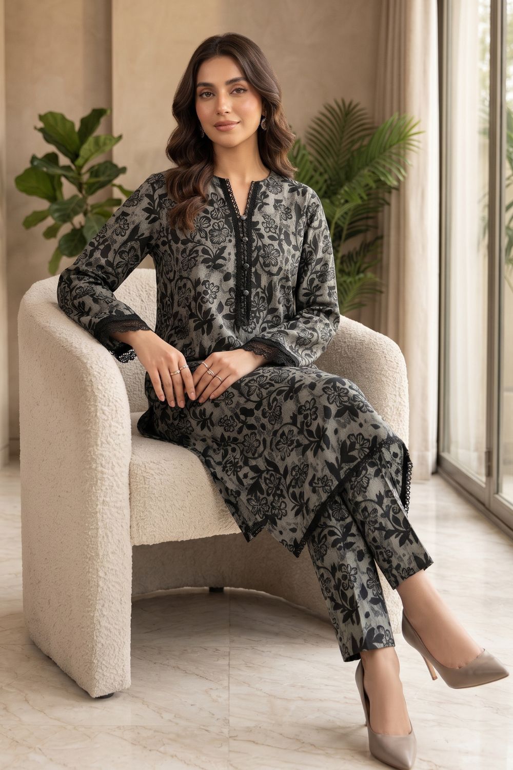 Mushtaq 2Pcs Unstitched Printed Marina Collection Desgin - 4