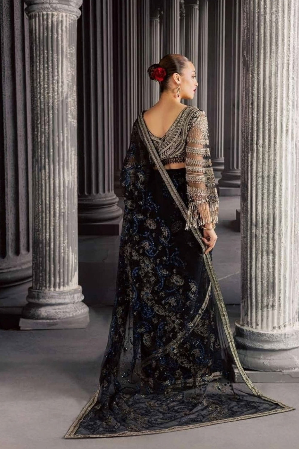 Nureh Muse 3 Piece Unstitched Embroidered Net Suit NFM-05