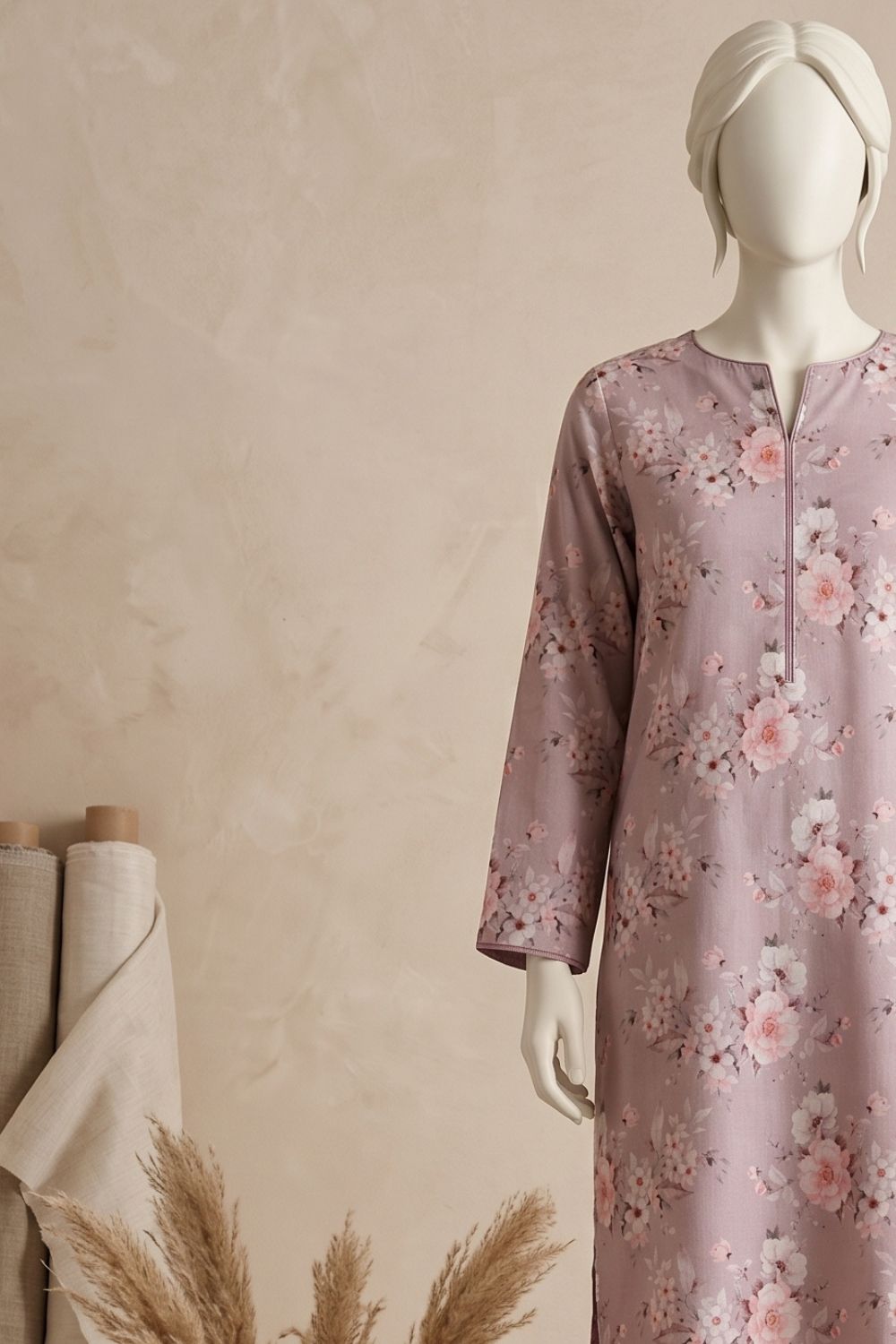 2Pcs Unstitched Printed Lawn Rahi Collection Desgin - 3