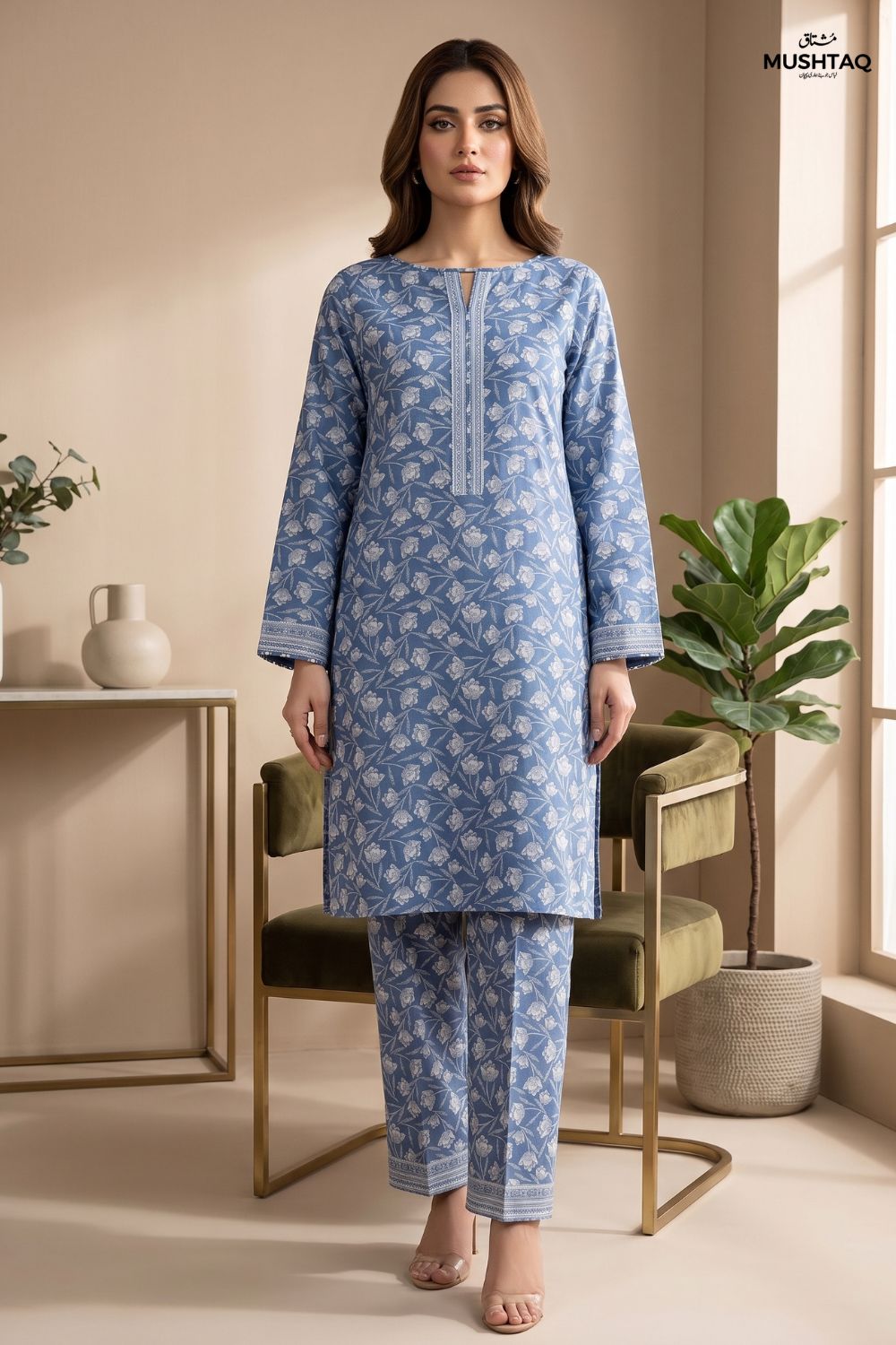 2Pcs Unstitched Printed Lawn Collection Desgin - 5