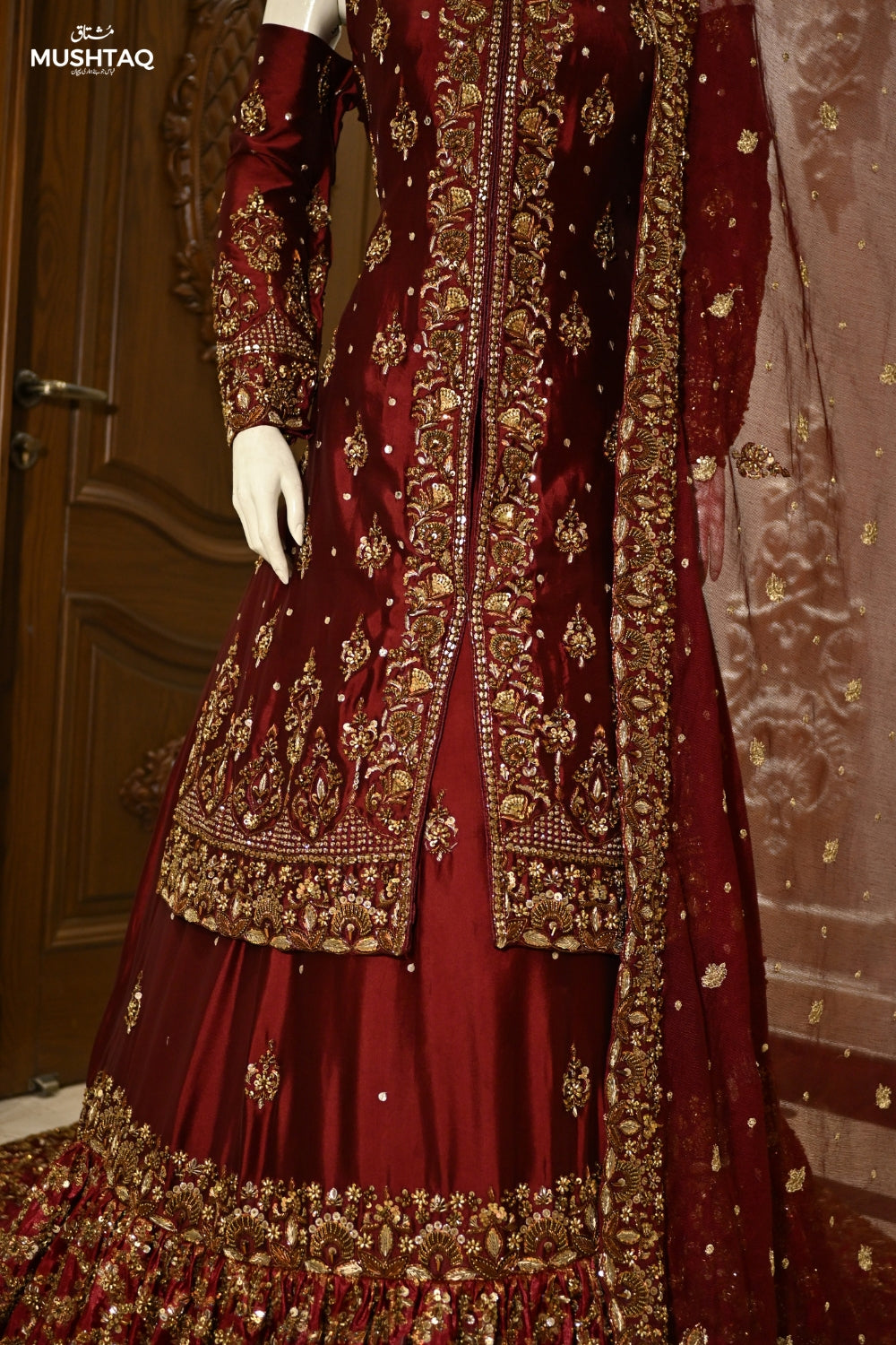 Dastaan-e-Uroos Bridal Wear by MCS Unstitched Handmade Pure Tissue Silk Bridal Wear Collection