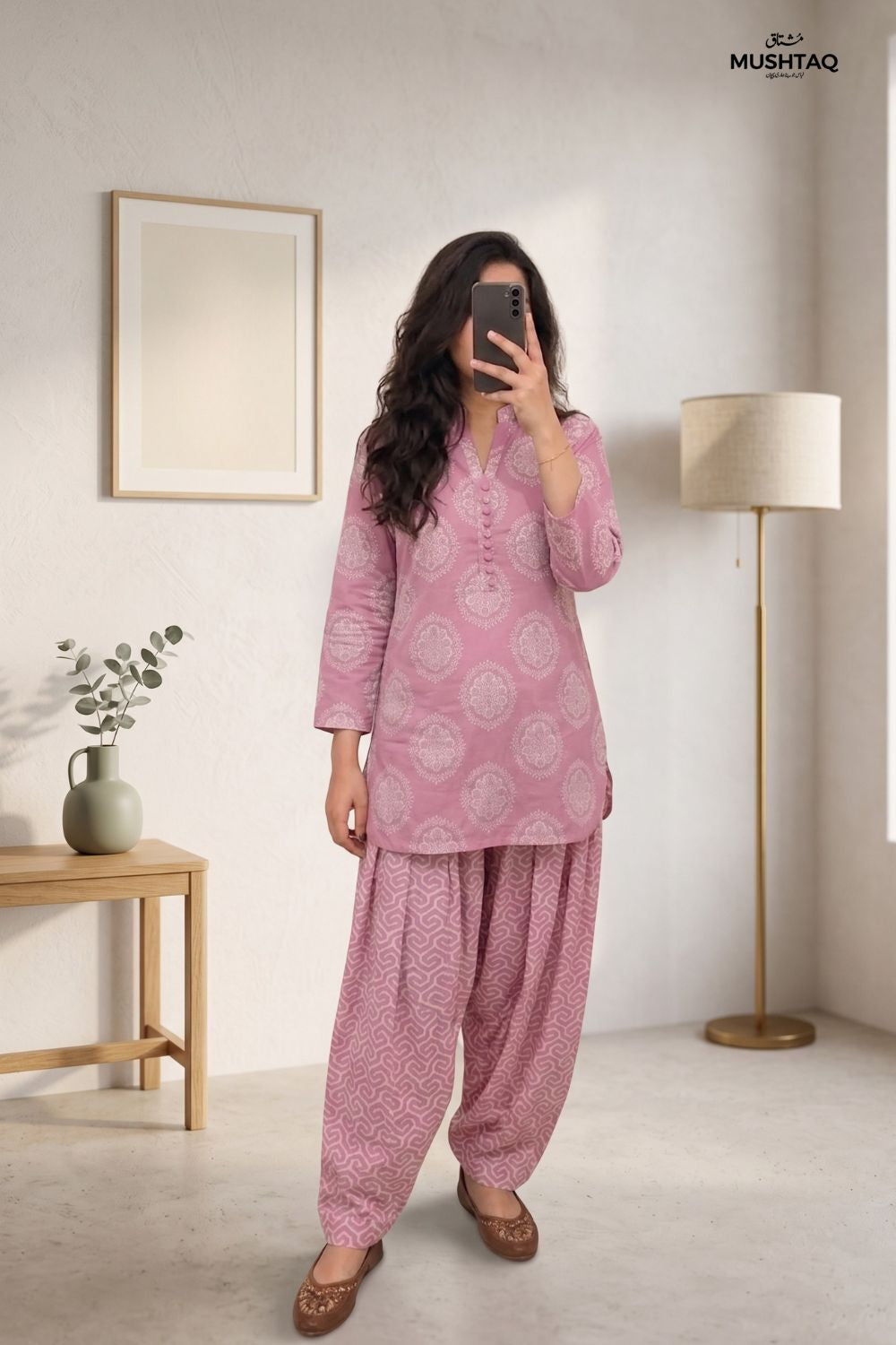 2Pcs Unstitched Printed Dur-e-Fishan Lawn Collection Desgin - 5