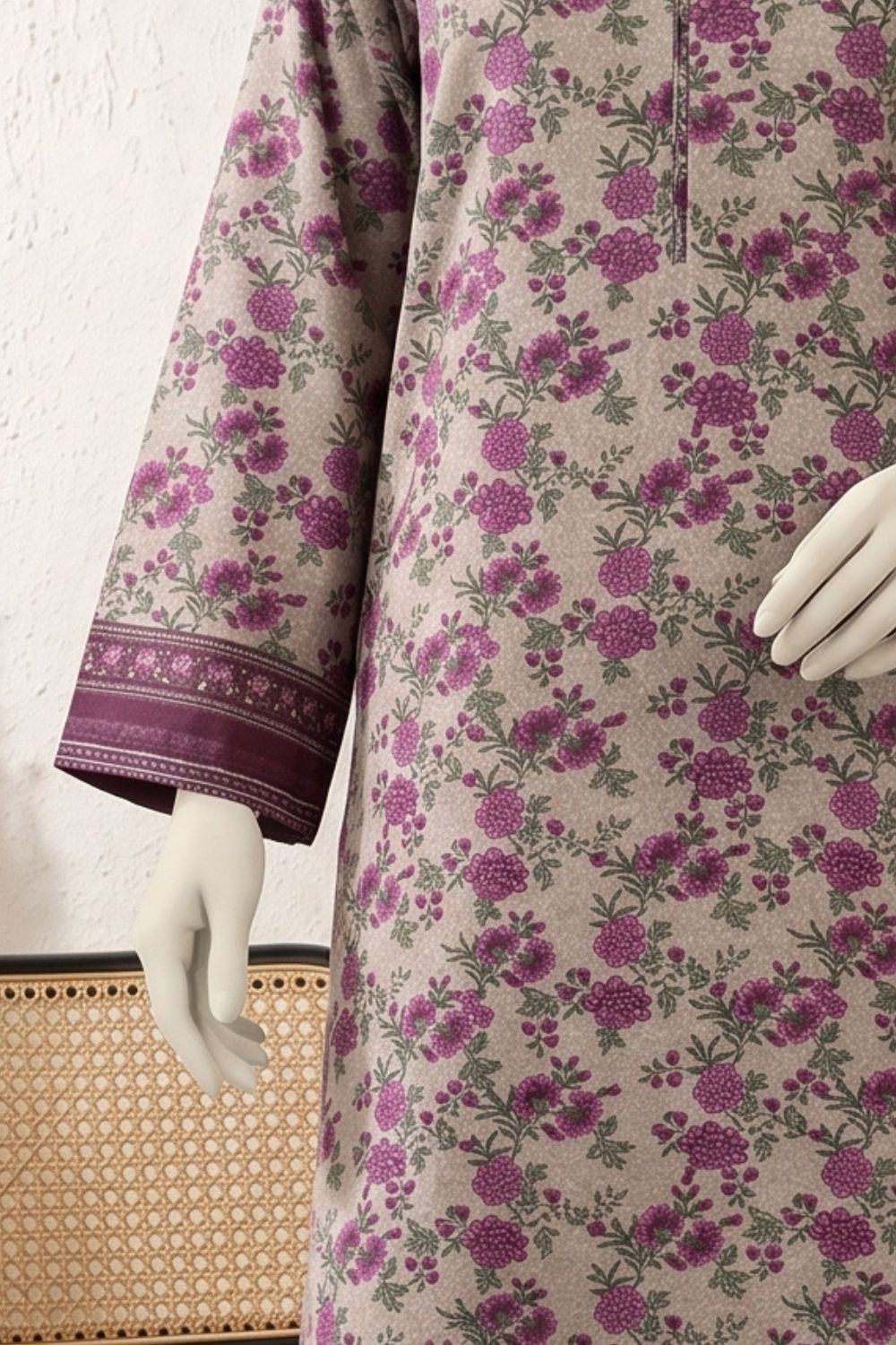 2Pcs Unstitched Printed Lawn Dua Collection Desgin - 3
