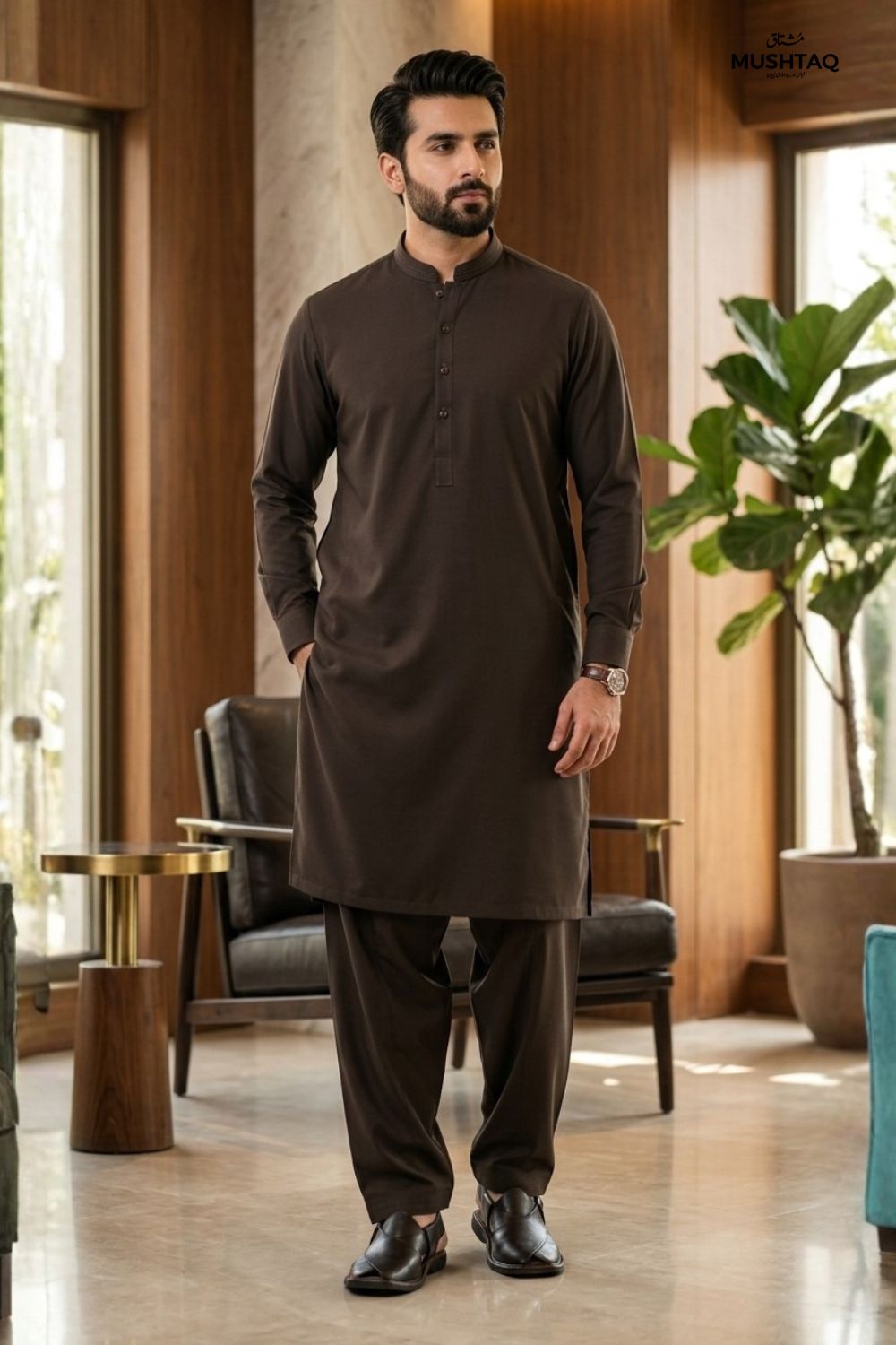 Mens Unstitched Wash & Wear Suit Desgin - 9