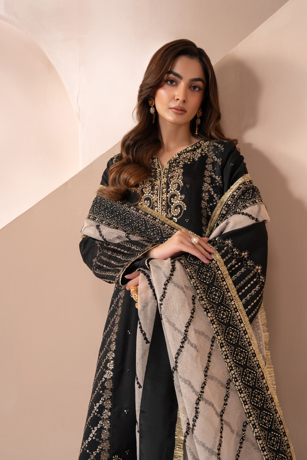 Zaeva Unstitched Embroidered Tissue Silk 3 Piece Suit By Xenia Formals AYANEH