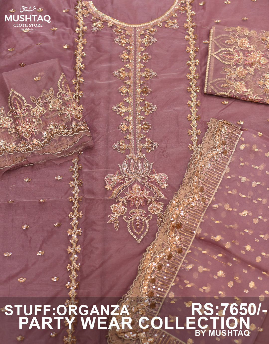 Organza Party Wear D-04