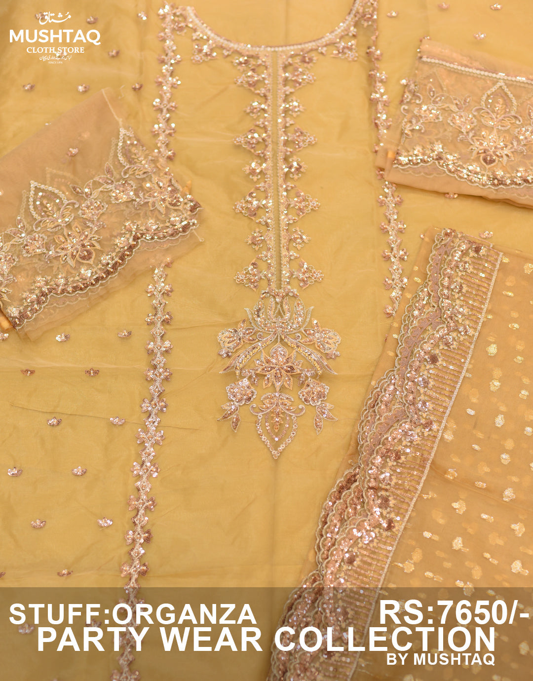 Organza Party Wear D-06