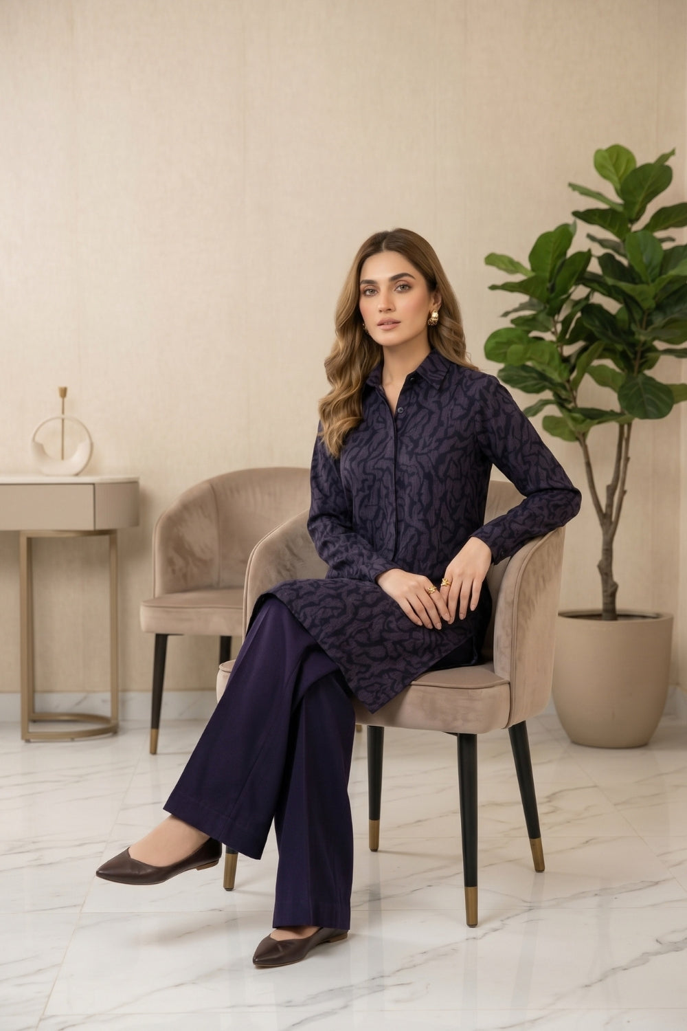 Mushtaq 2Pcs Unstitched Courtrai Marina Aysh Collection Desgin - 5