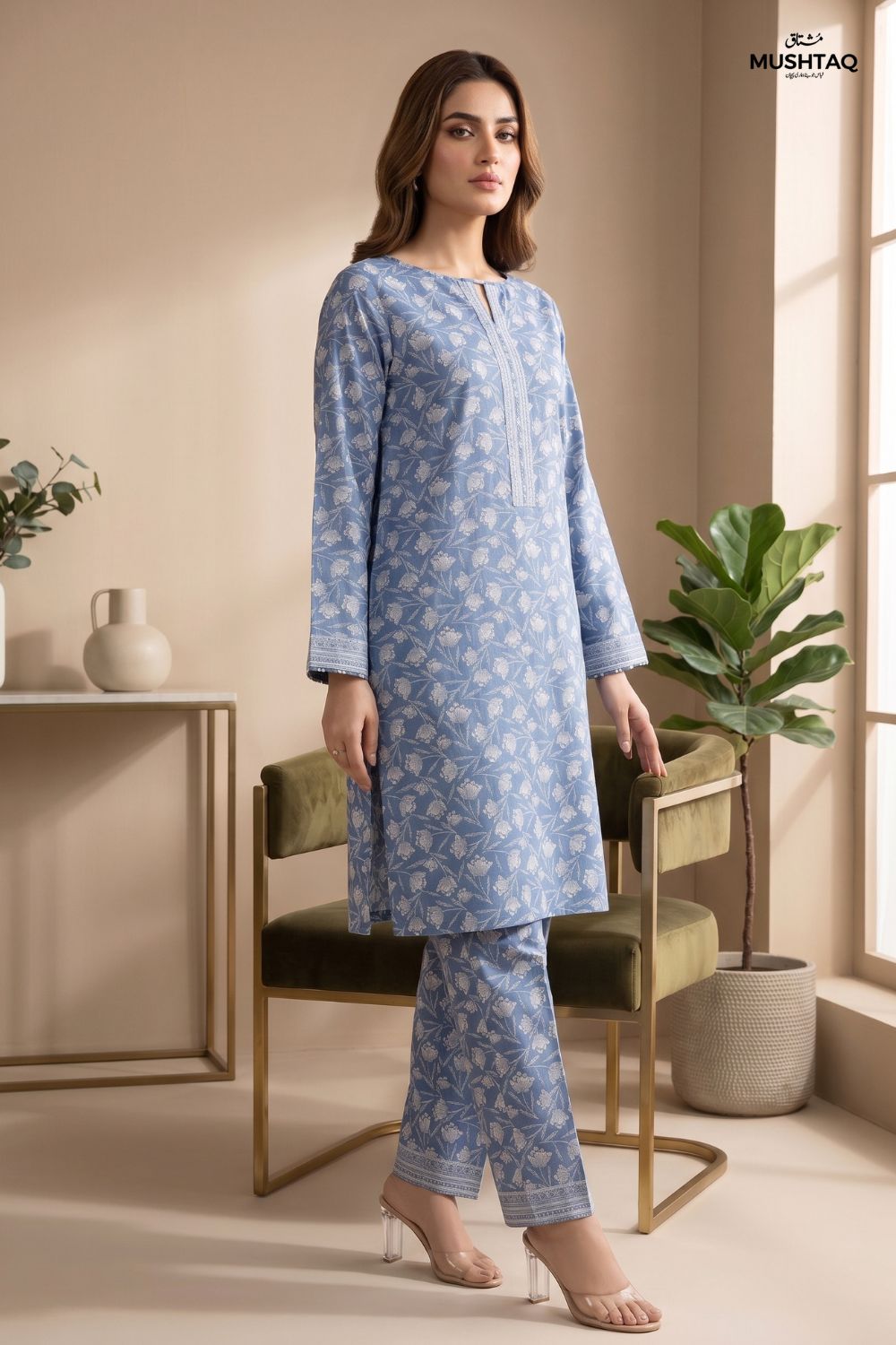 2Pcs Unstitched Printed Lawn Collection Desgin - 5