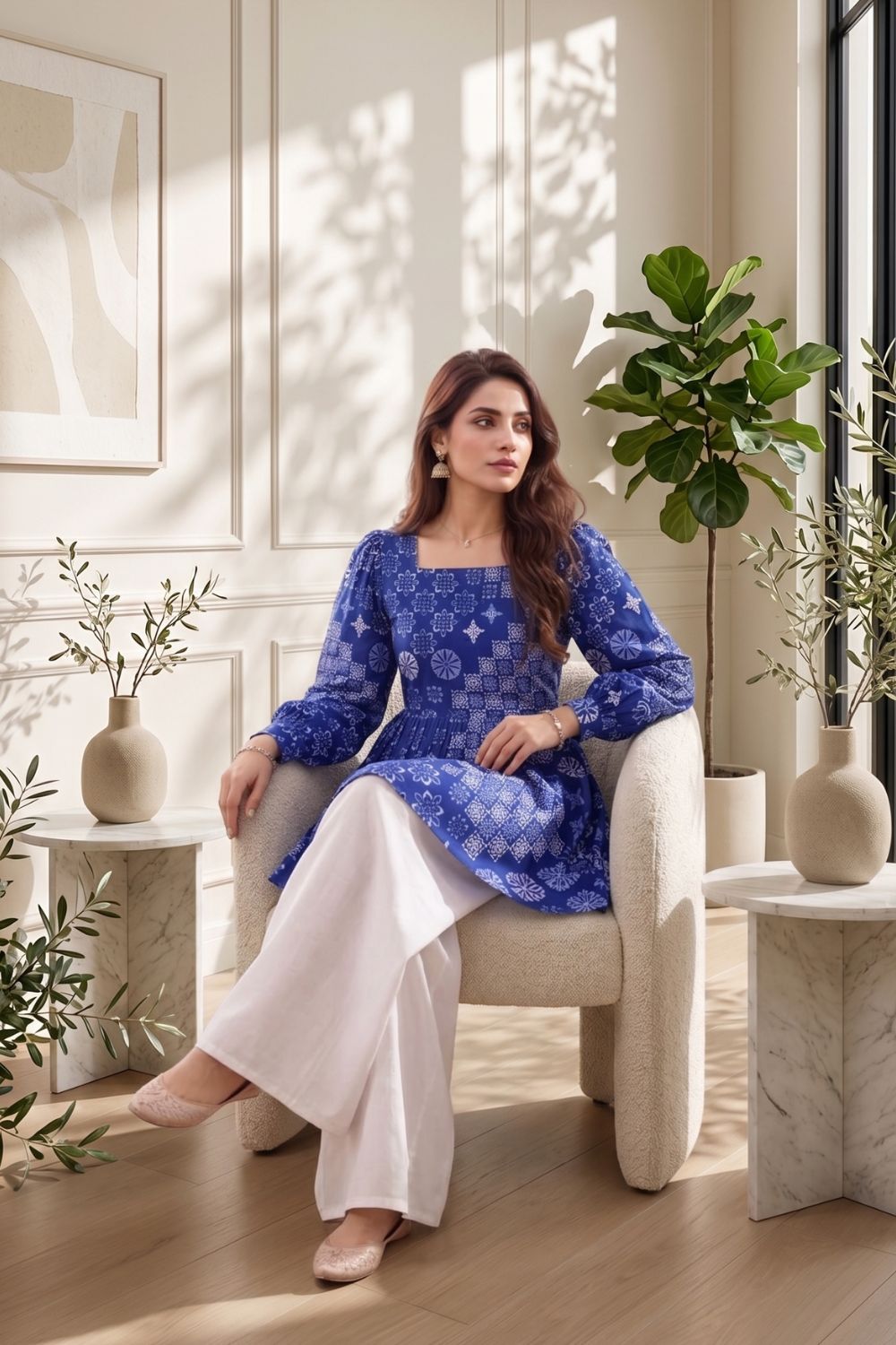 2Pcs Unstitched Printed Lawn Dua Collection Desgin - 5