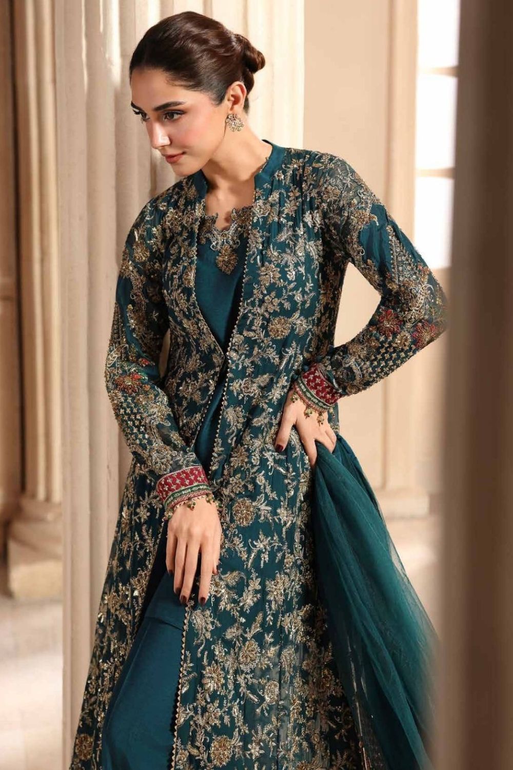 Charizma Dastan-e-Jashan 3 Piece Unstitched Embroidered Luxury Chiffon Suit DJW6-05