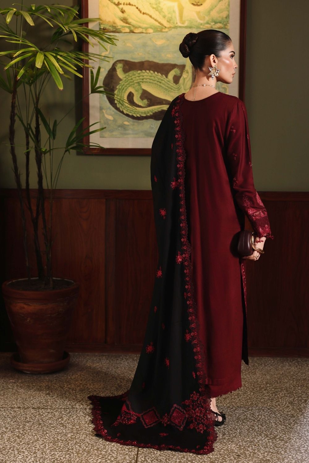 Exclusive Luxury Unstitched By Nureh 3Piece Suit NE-280