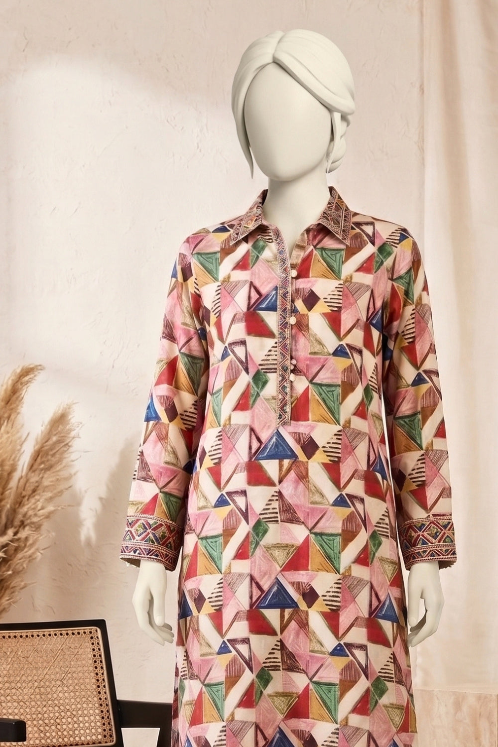 2Pcs Unstitched Printed Aiesh Lawn Collection Desgin - 5