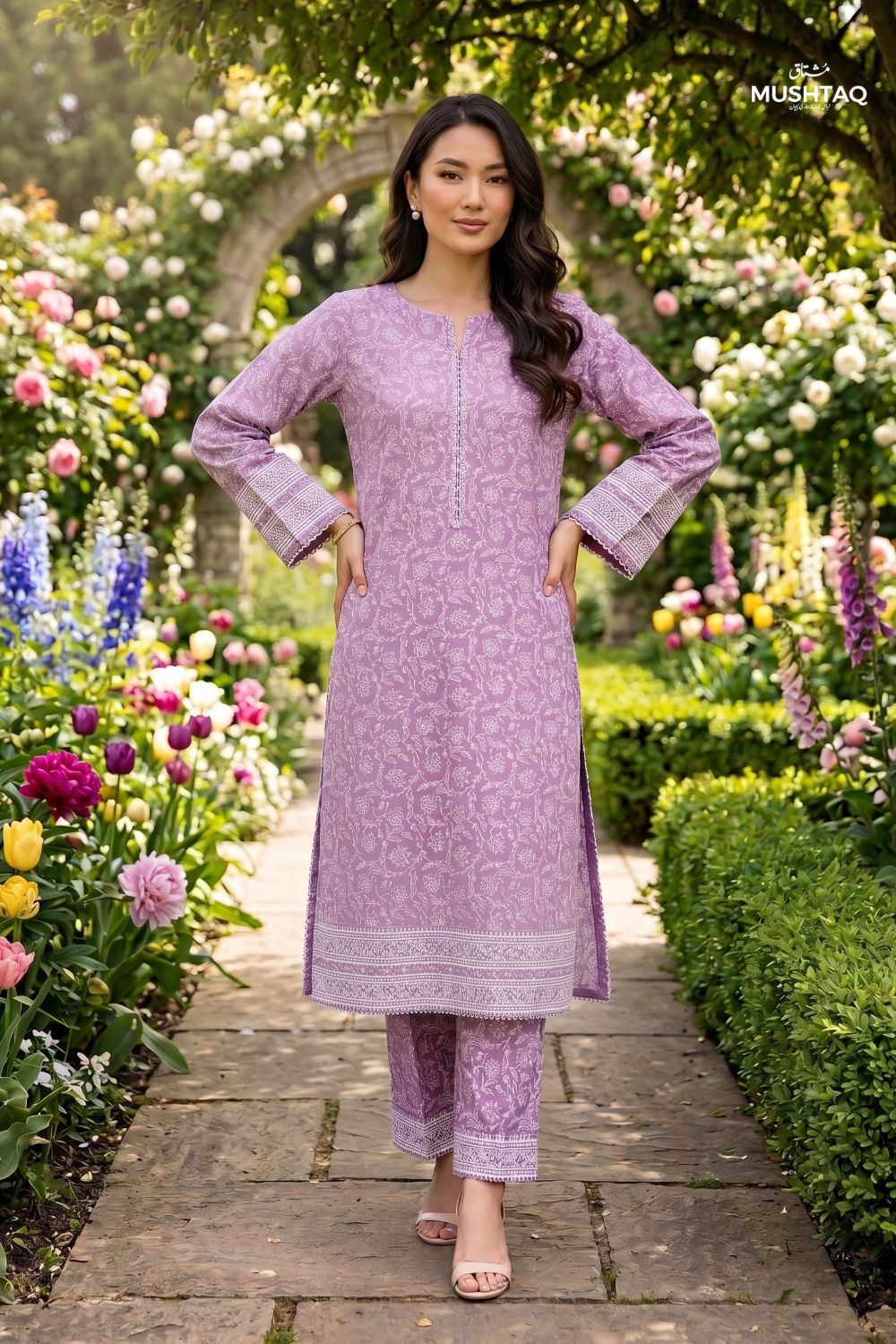 2Pcs Unstitched Printed Naaz Lawn Collection Desgin - 4