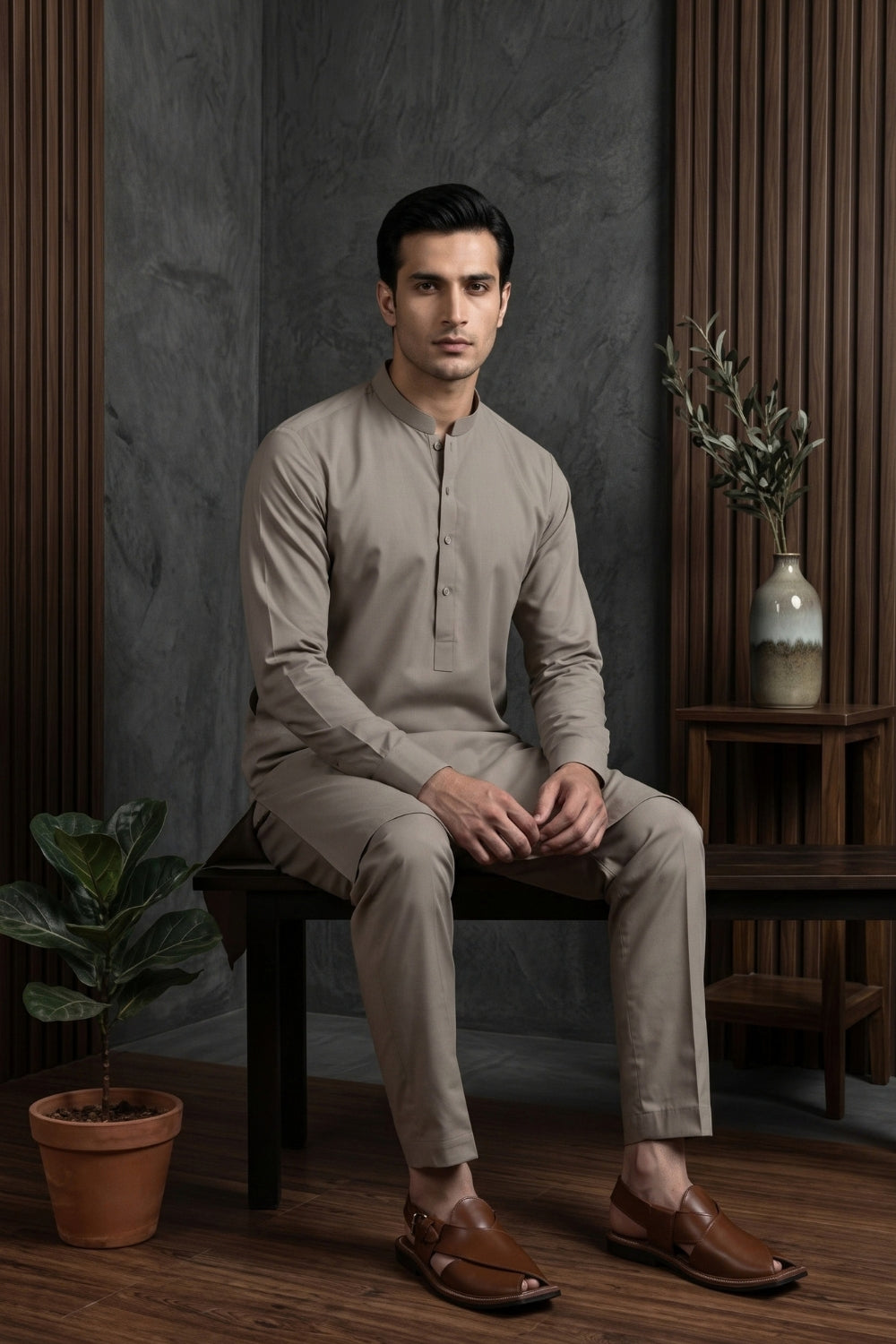 Mens Unstitched Winter Cotton Desgin - 5