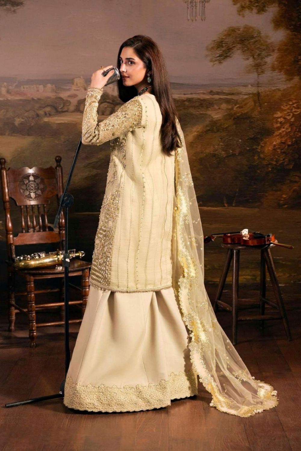 Elaf Premium Serenade 3 Piece Unstitched Embroidered EHM-01 OPERA