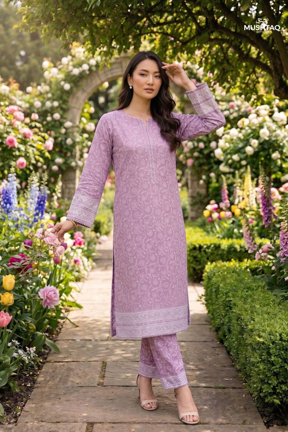 2Pcs Unstitched Printed Naaz Lawn Collection Desgin - 4