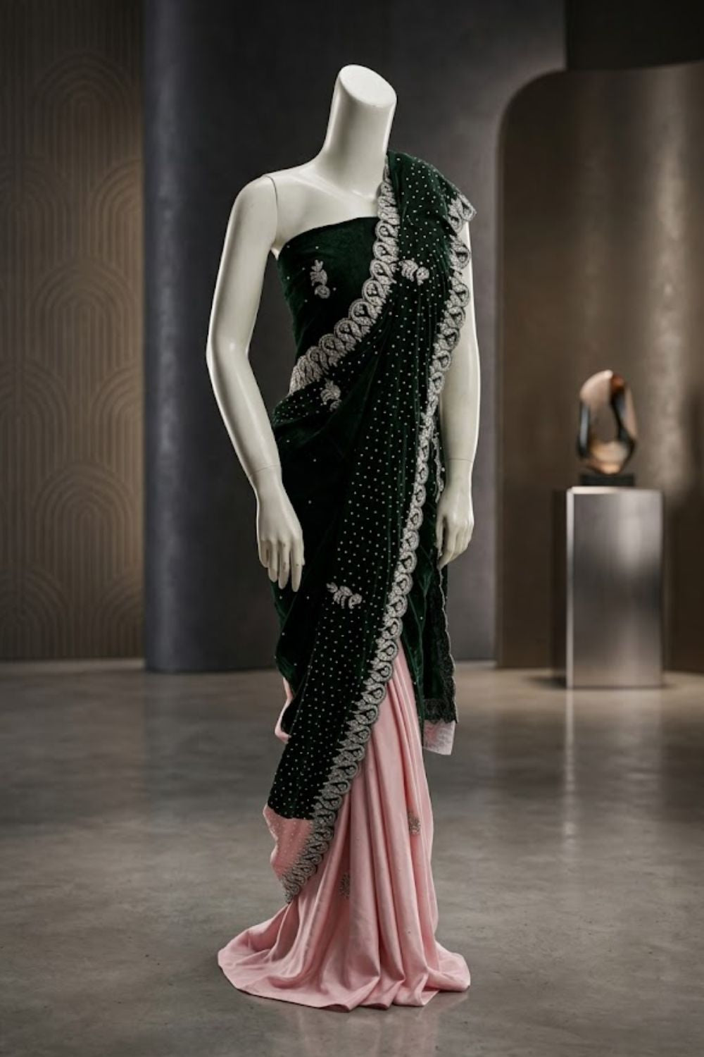 Noor Mahal Bridal Wear by MCS Unstitched Handmade Silk Saree Collection