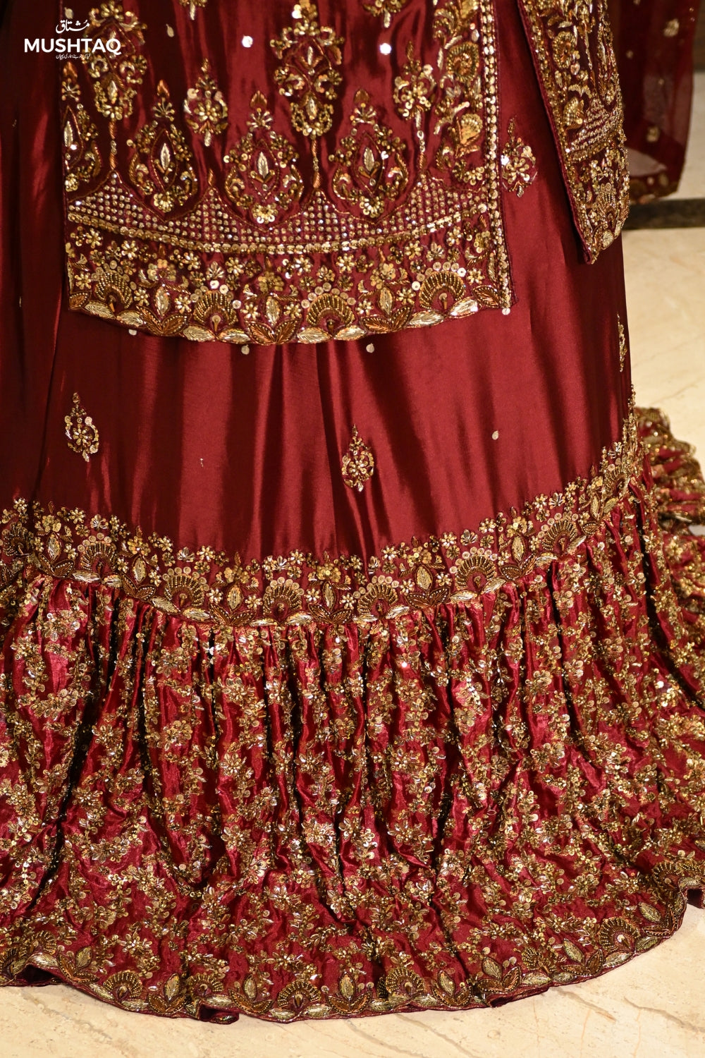 Dastaan-e-Uroos Bridal Wear by MCS Unstitched Handmade Pure Tissue Silk Bridal Wear Collection