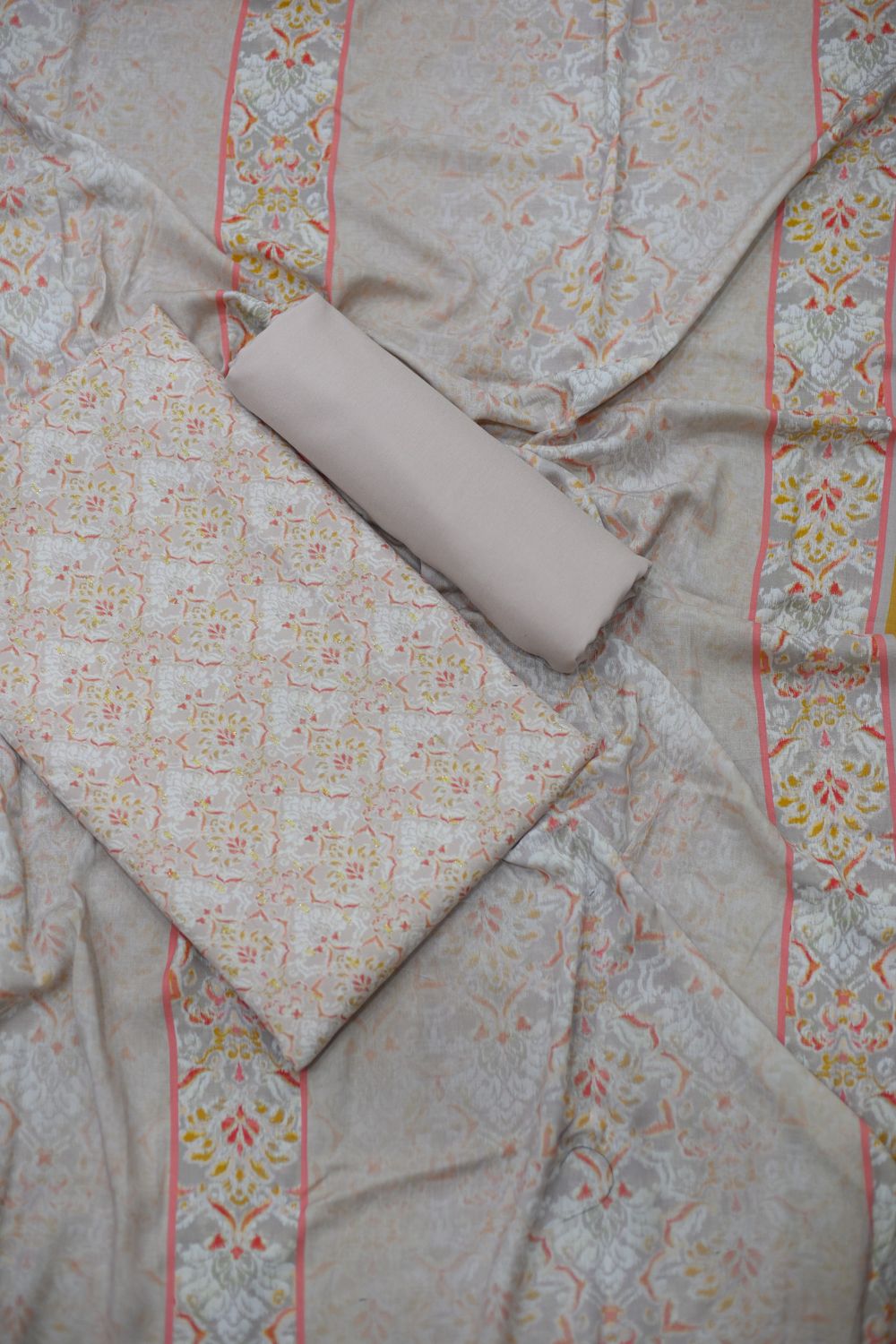 3Pcs Printed Linen Desgin -13