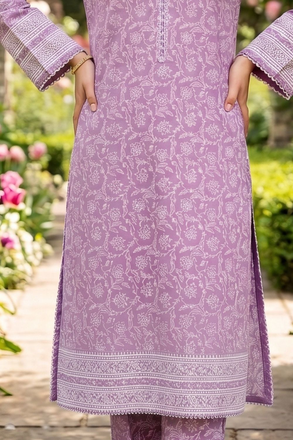 2Pcs Unstitched Printed Naaz Lawn Collection Desgin - 4