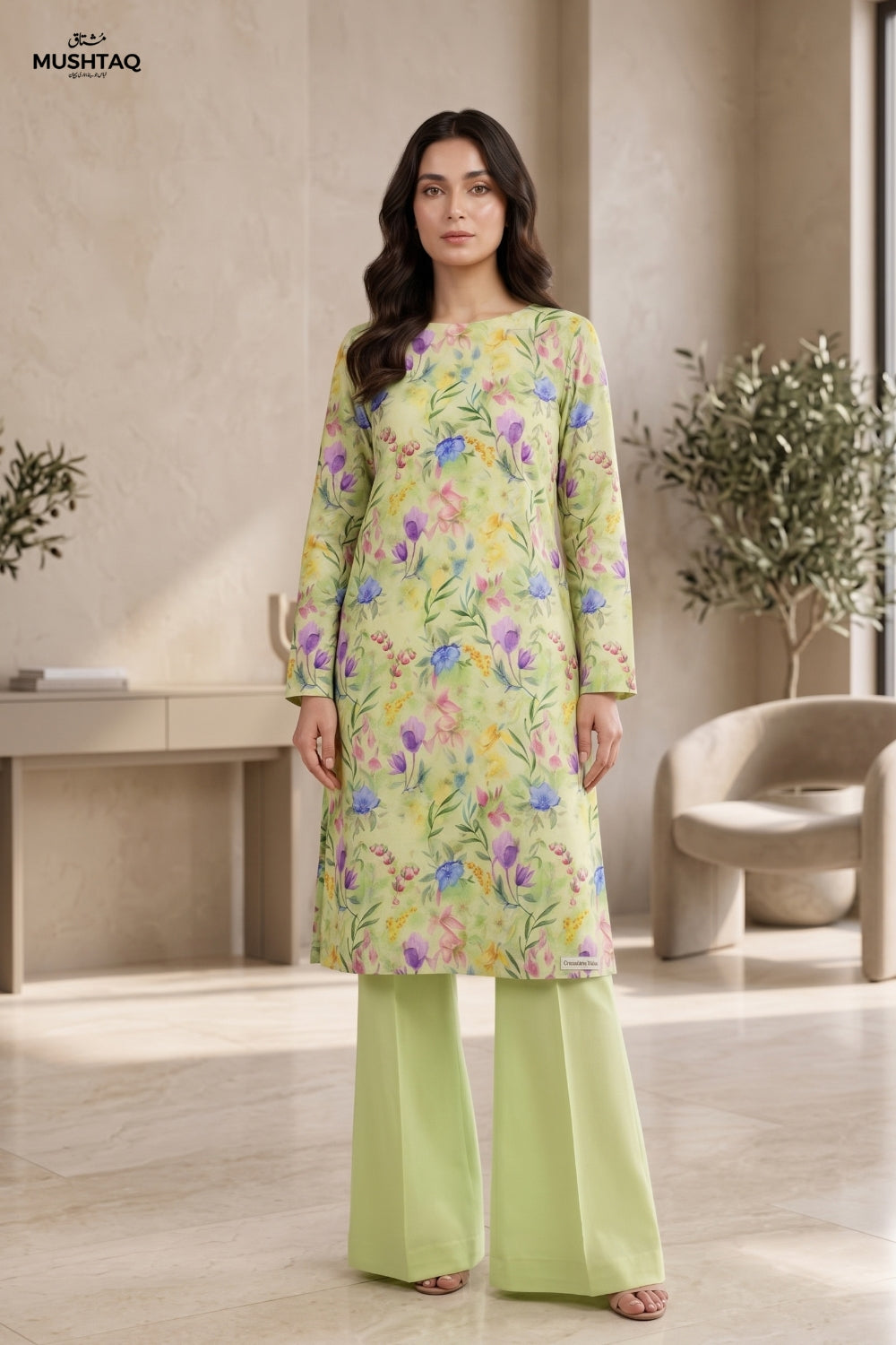 2Pcs Unstitched Printed Khaddar Mahira Collection Desgin - 5