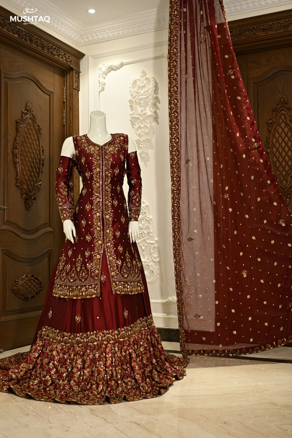 Dastaan-e-Uroos Bridal Wear by MCS Unstitched Handmade Pure Tissue Silk Bridal Wear Collection