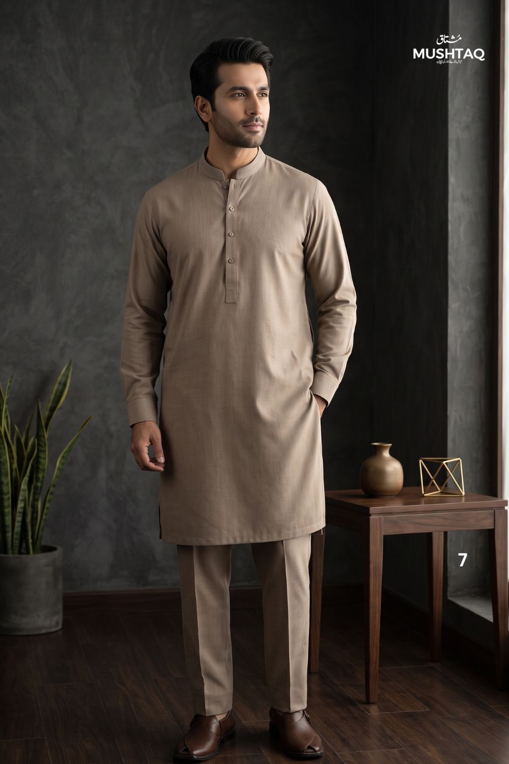 Mens Unstitched Cotton Khaddar Collection Desgin - 7