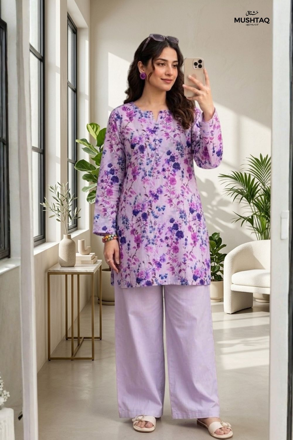 2Pcs Unstitched Printed Lawn Dua Collection Desgin - 7